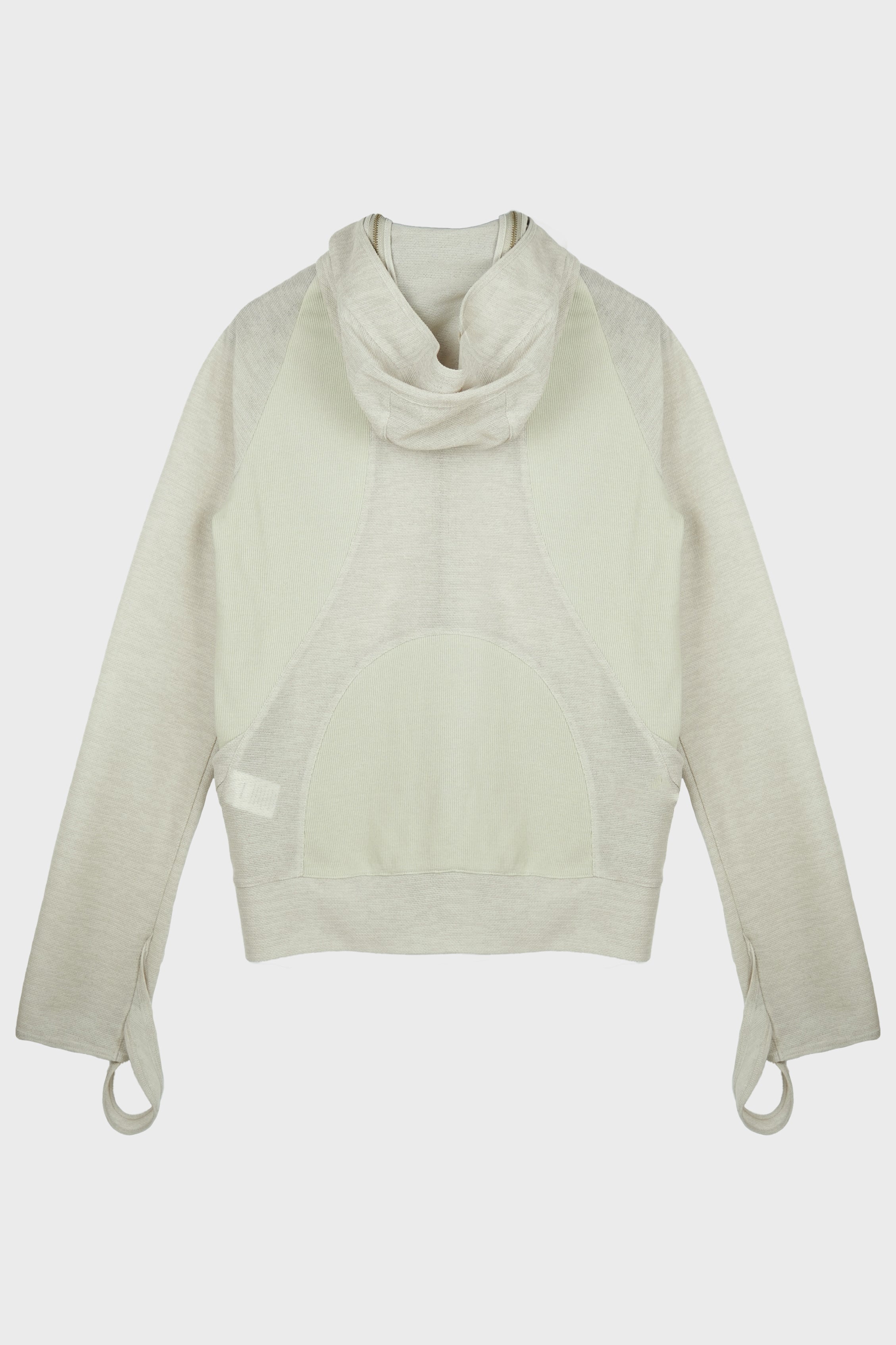 HYEIN SEO - SLASHED ZIP HOODIE BEIGE – LABSTORE WORLD