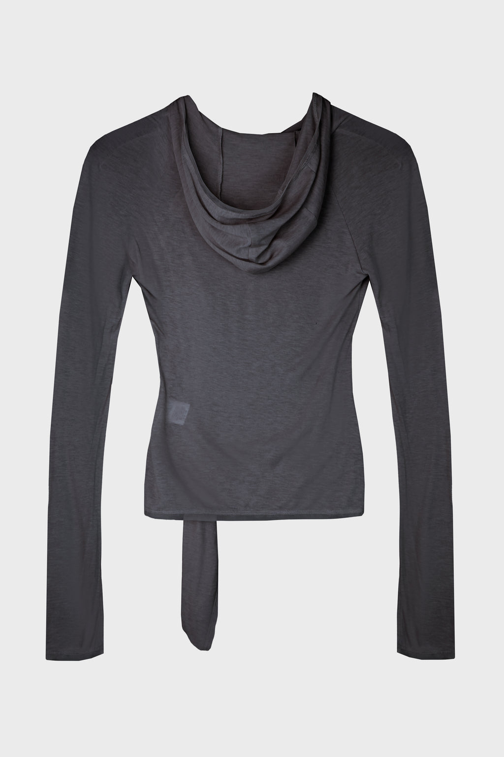 HOODED KNOT L/S CHARCOAL