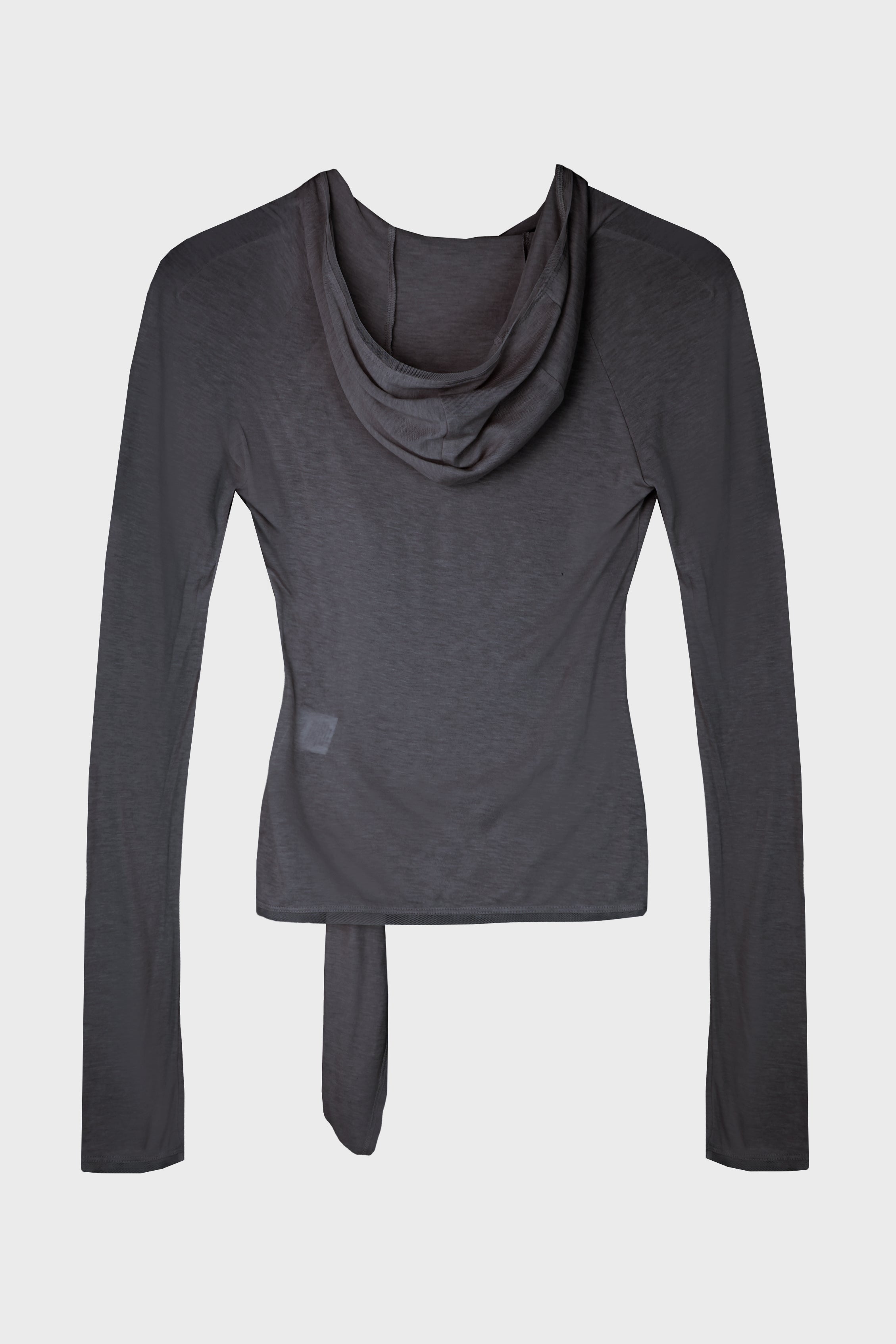 HOODED KNOT L/S CHARCOAL