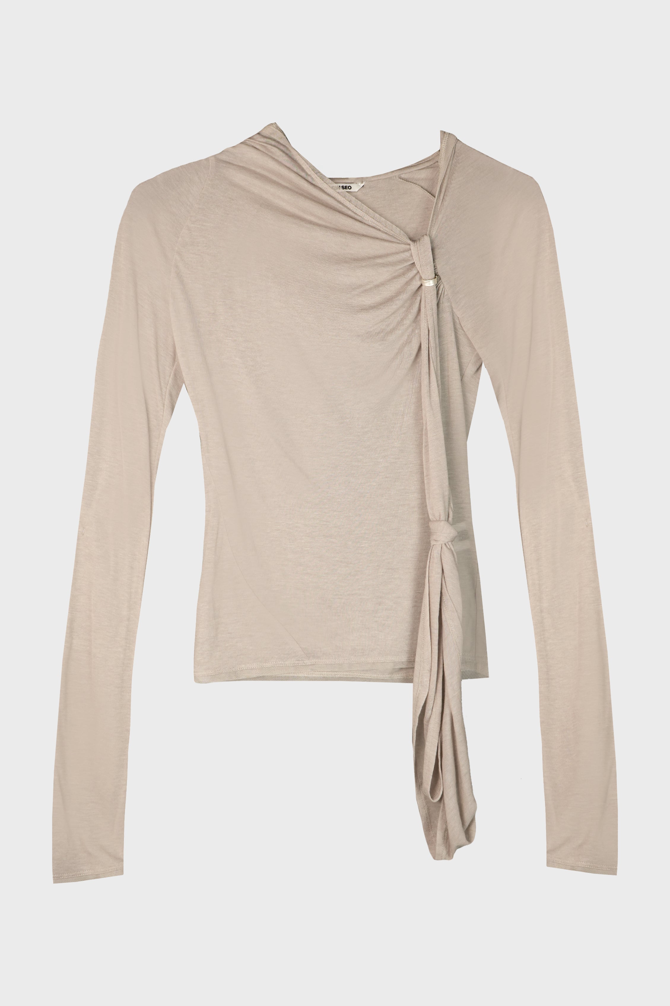 HOODED KNOT L/S WARM GREY