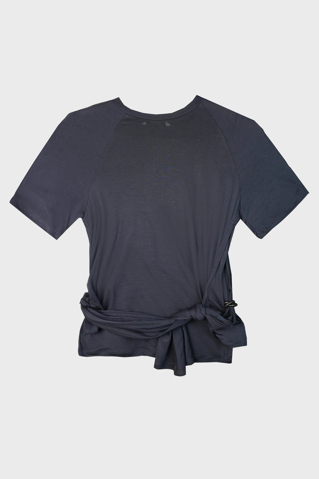 TIED ASYMMETRIC T-SHIRT DARK NAVY
