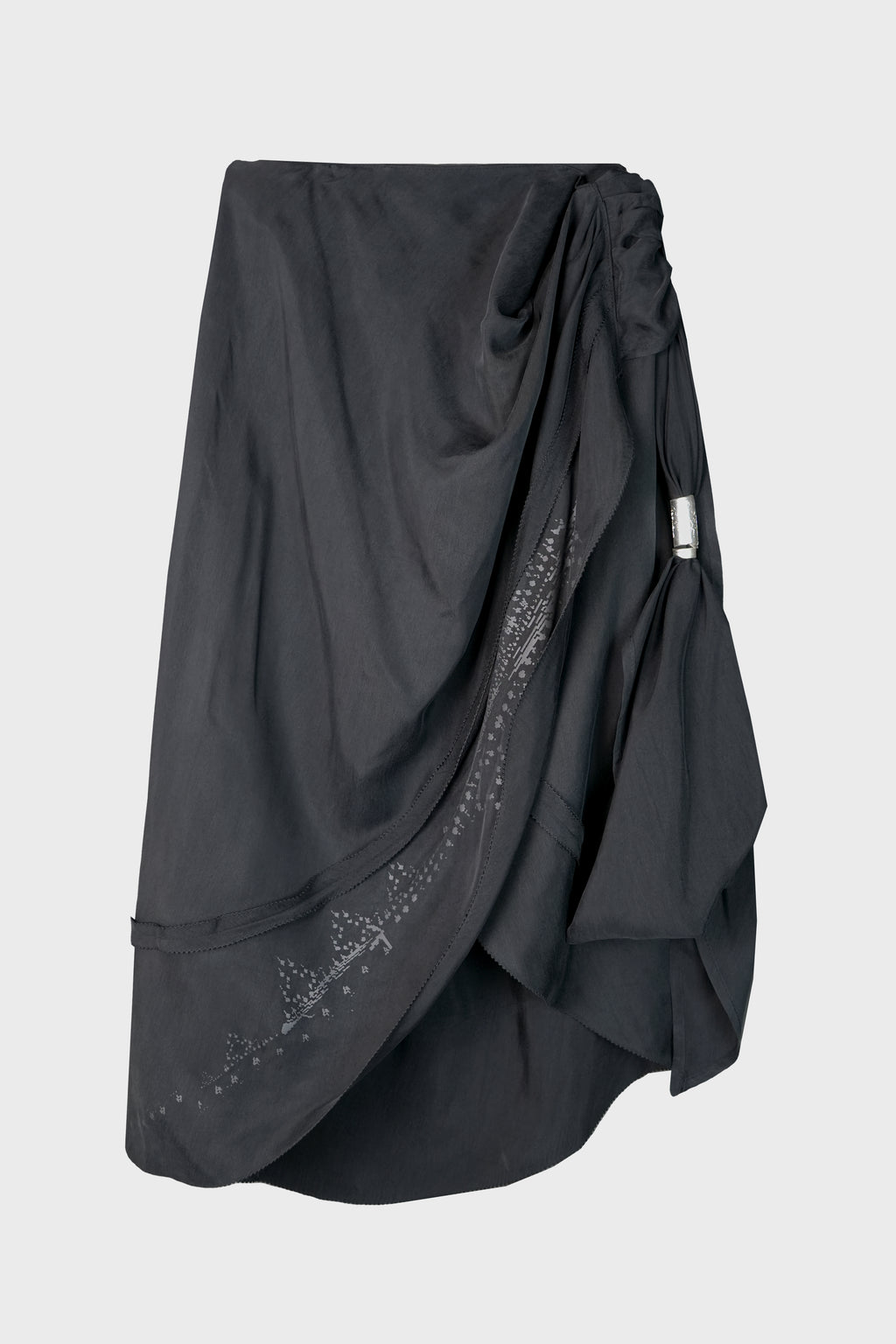 DRAPED SKIRT BLACK