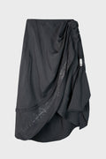 DRAPED SKIRT BLACK