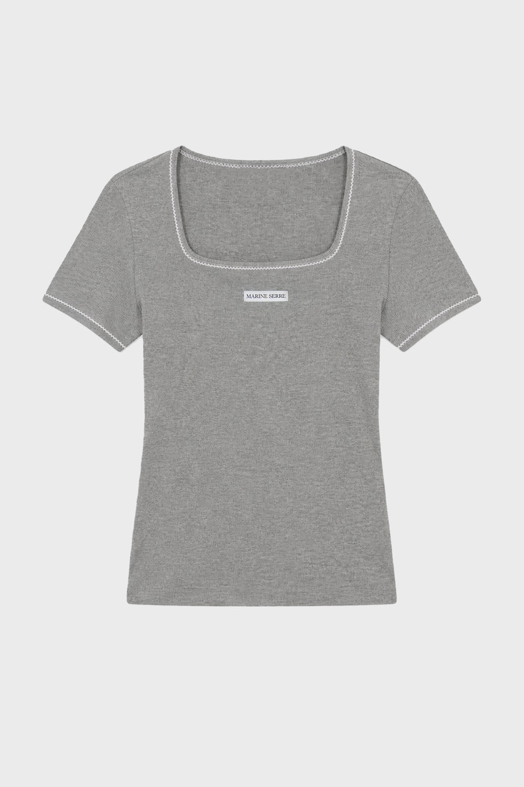CUTE 70'S SS SQUARENECK T-SHIRT GREY