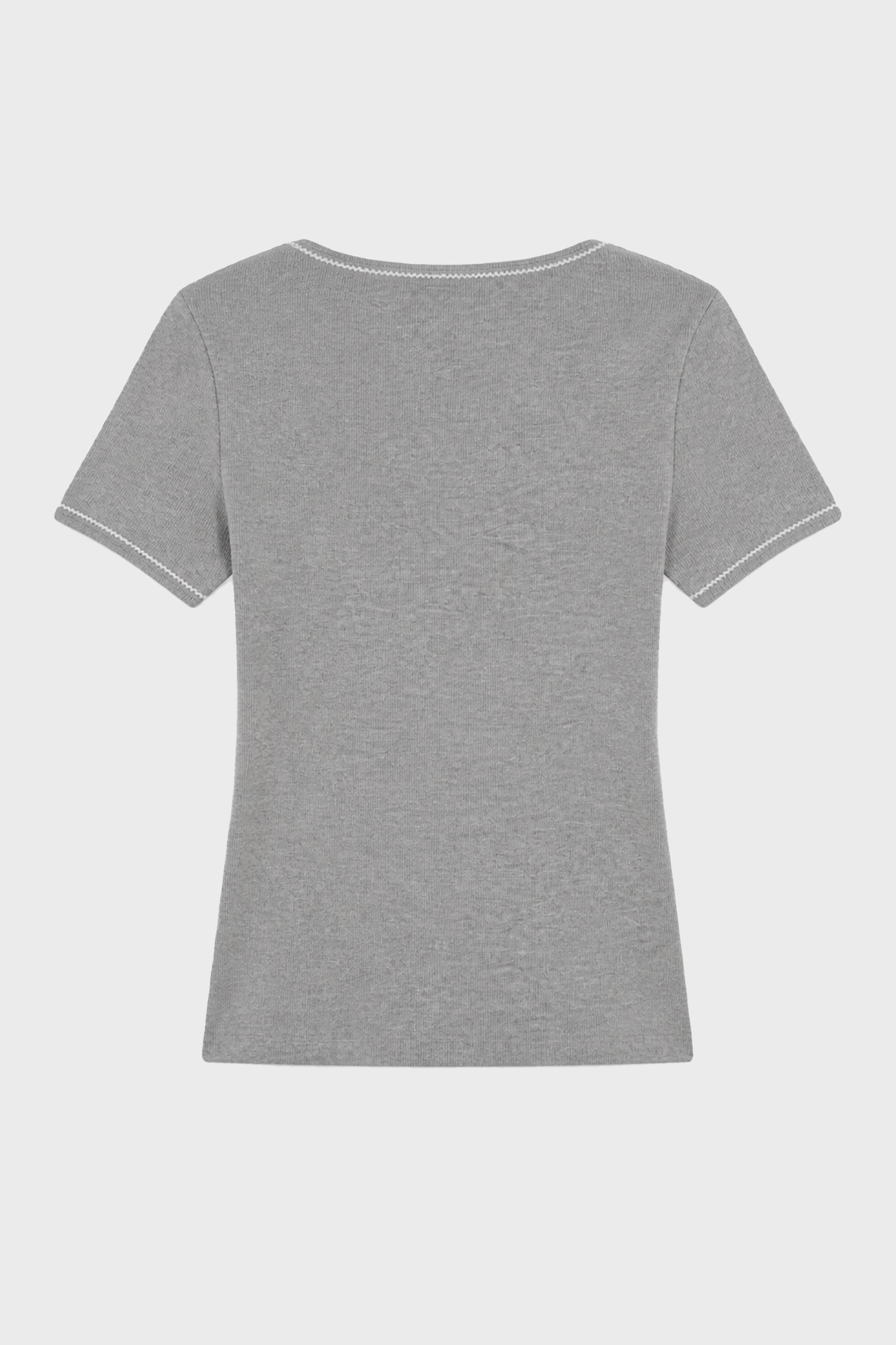 CUTE 70'S SS SQUARENECK T-SHIRT GREY