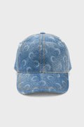 MOON DENIM BASEBALL CAP LIGHT BLUE
