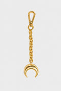 MOON CHARM KEYCHAIN GOLD
