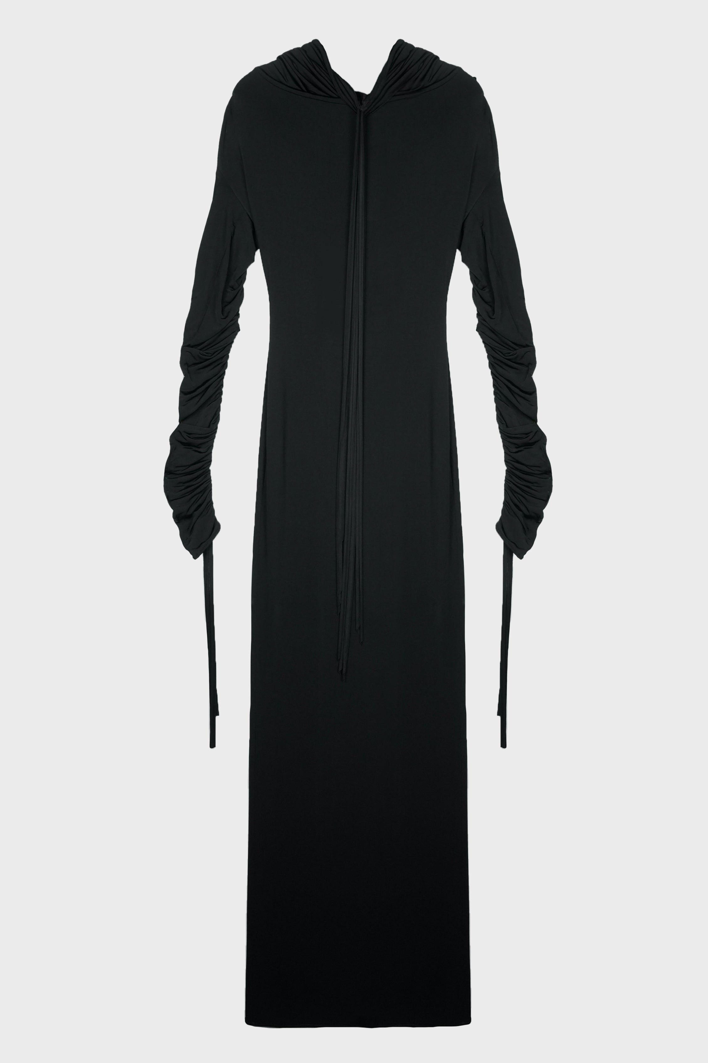 FLUID JERSEY DRESS BLACK