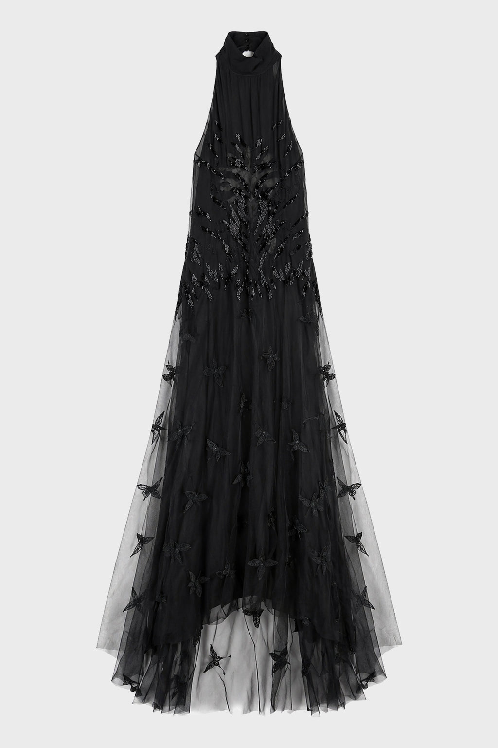 EMBR GEORG+NET DRESS BLACK