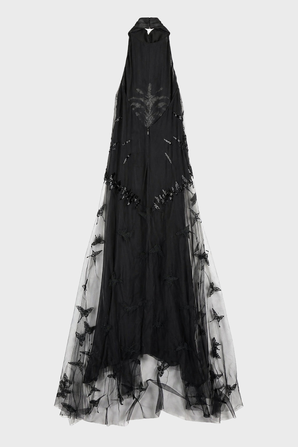 EMBR GEORG+NET DRESS BLACK