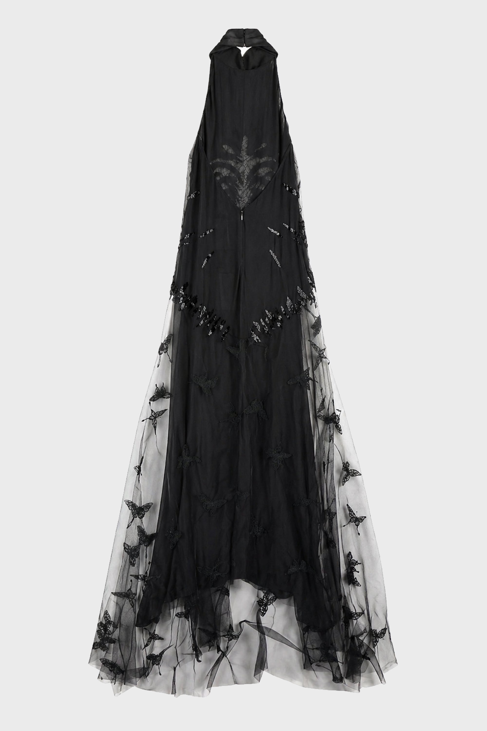 EMBR GEORG+NET DRESS BLACK