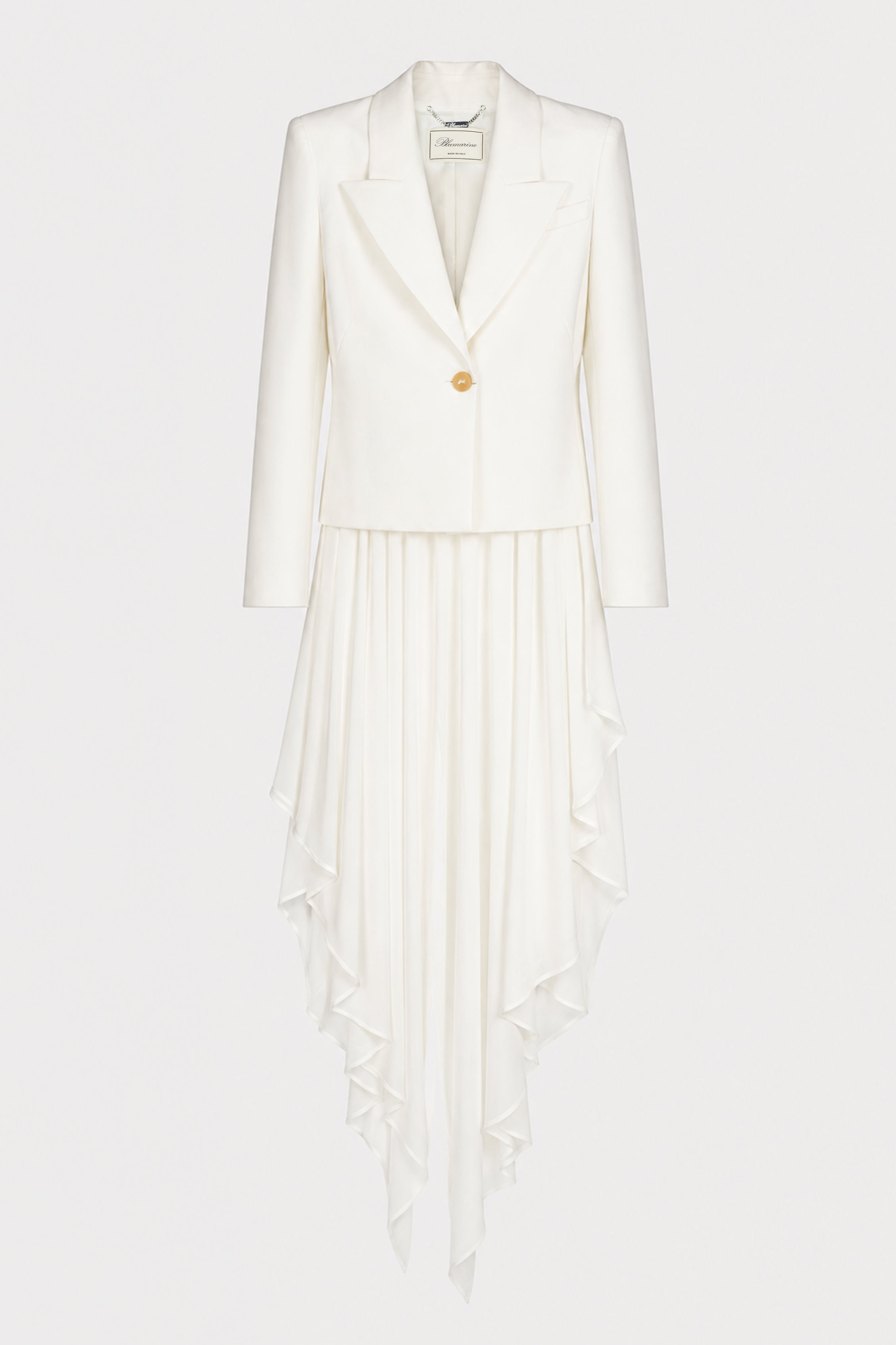 COMPACT TAILO JACKET WHITE PEARL
