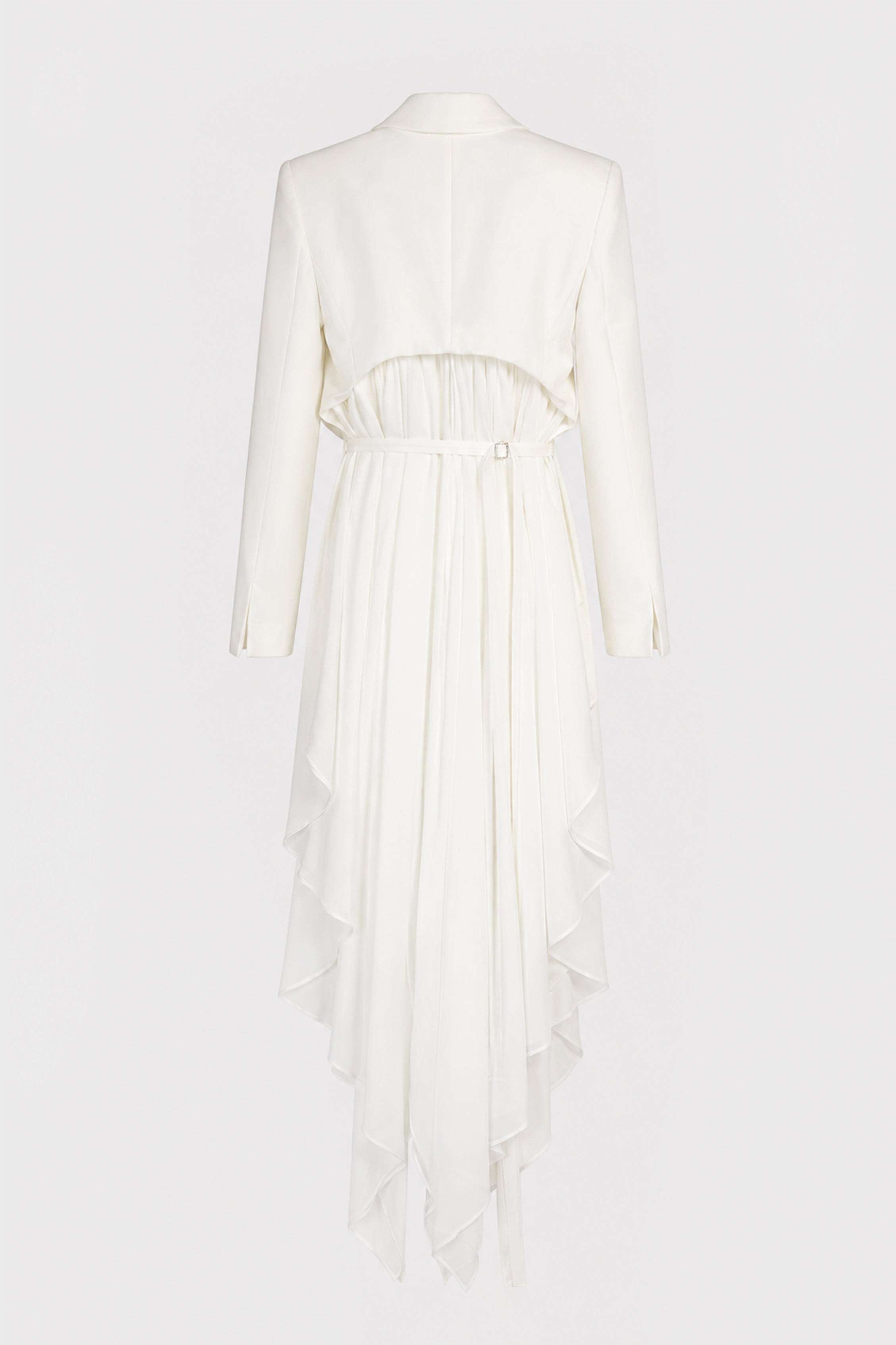 COMPACT TAILO JACKET WHITE PEARL