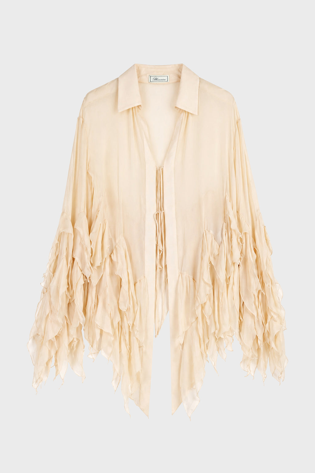 GEORG TOP W/RUFFLES READY TO DYE
