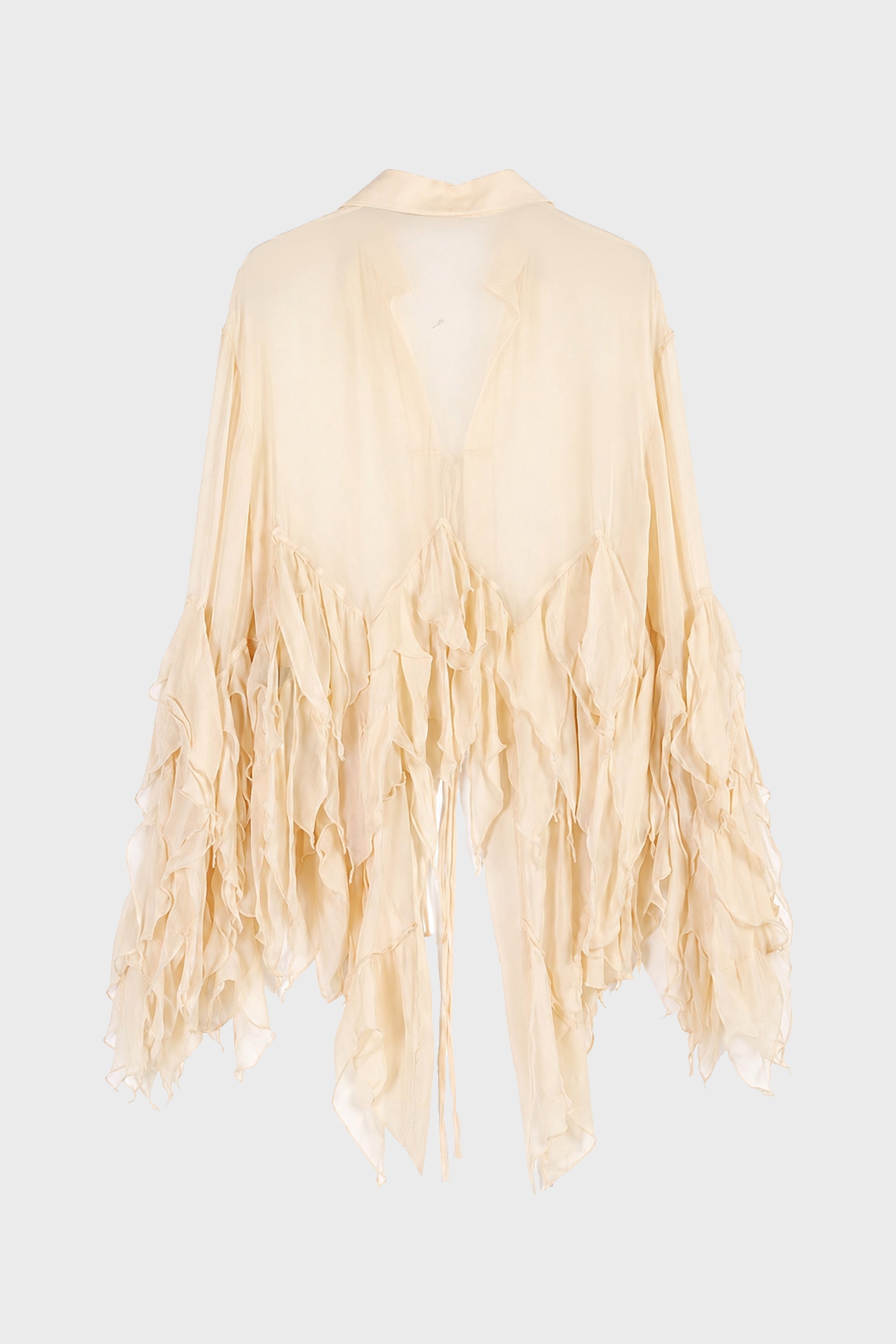 GEORG TOP W/RUFFLES READY TO DYE