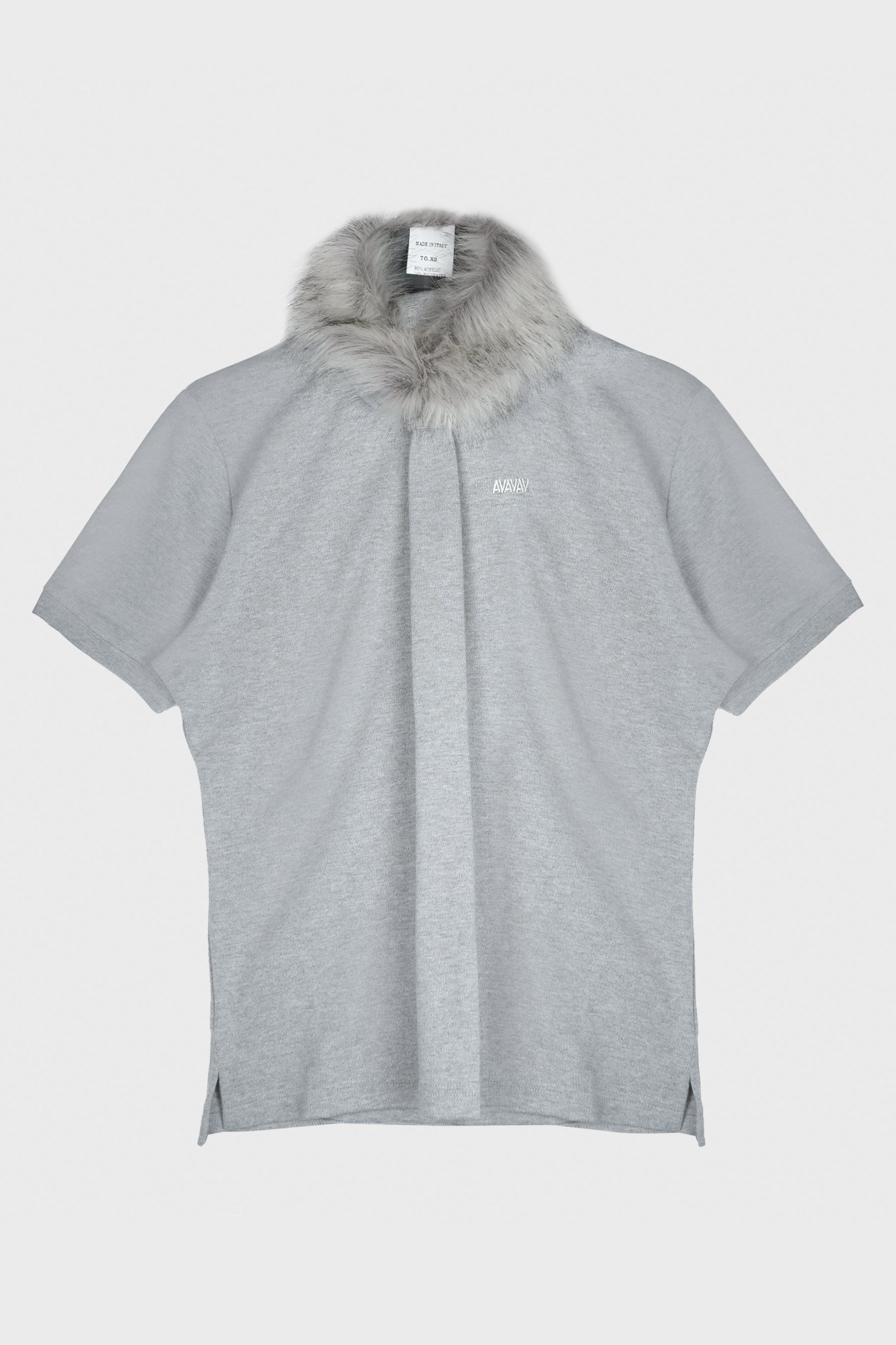 POLO SHIRT GREY FUR GREY