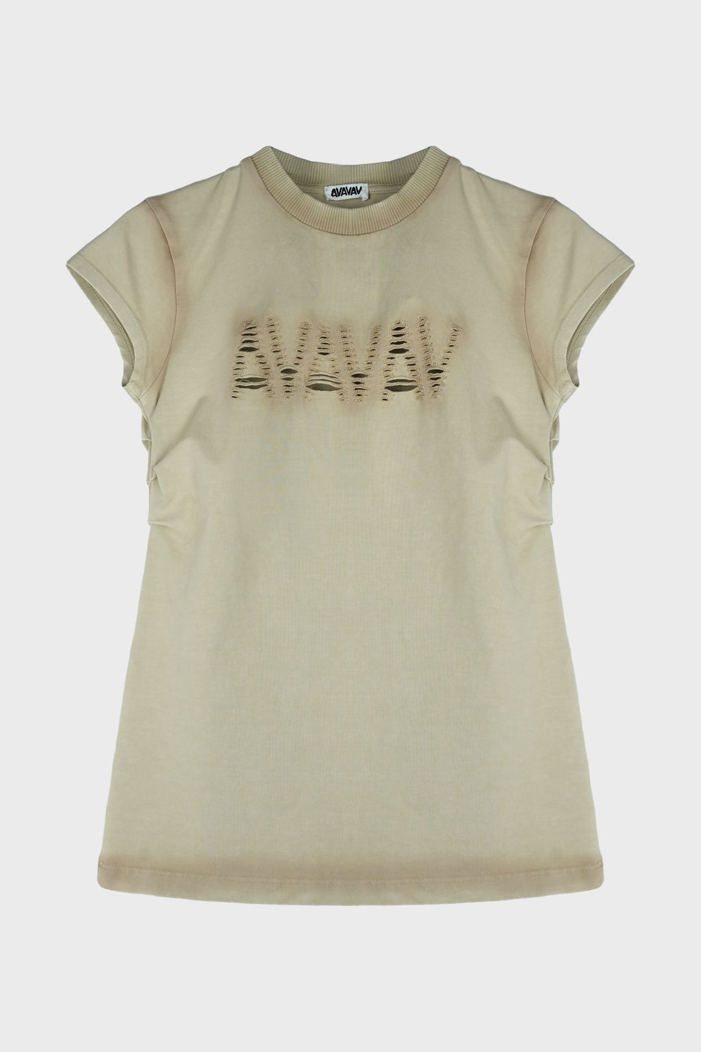 BABY T-SHIRT CUT AV-LOGO BEIGE