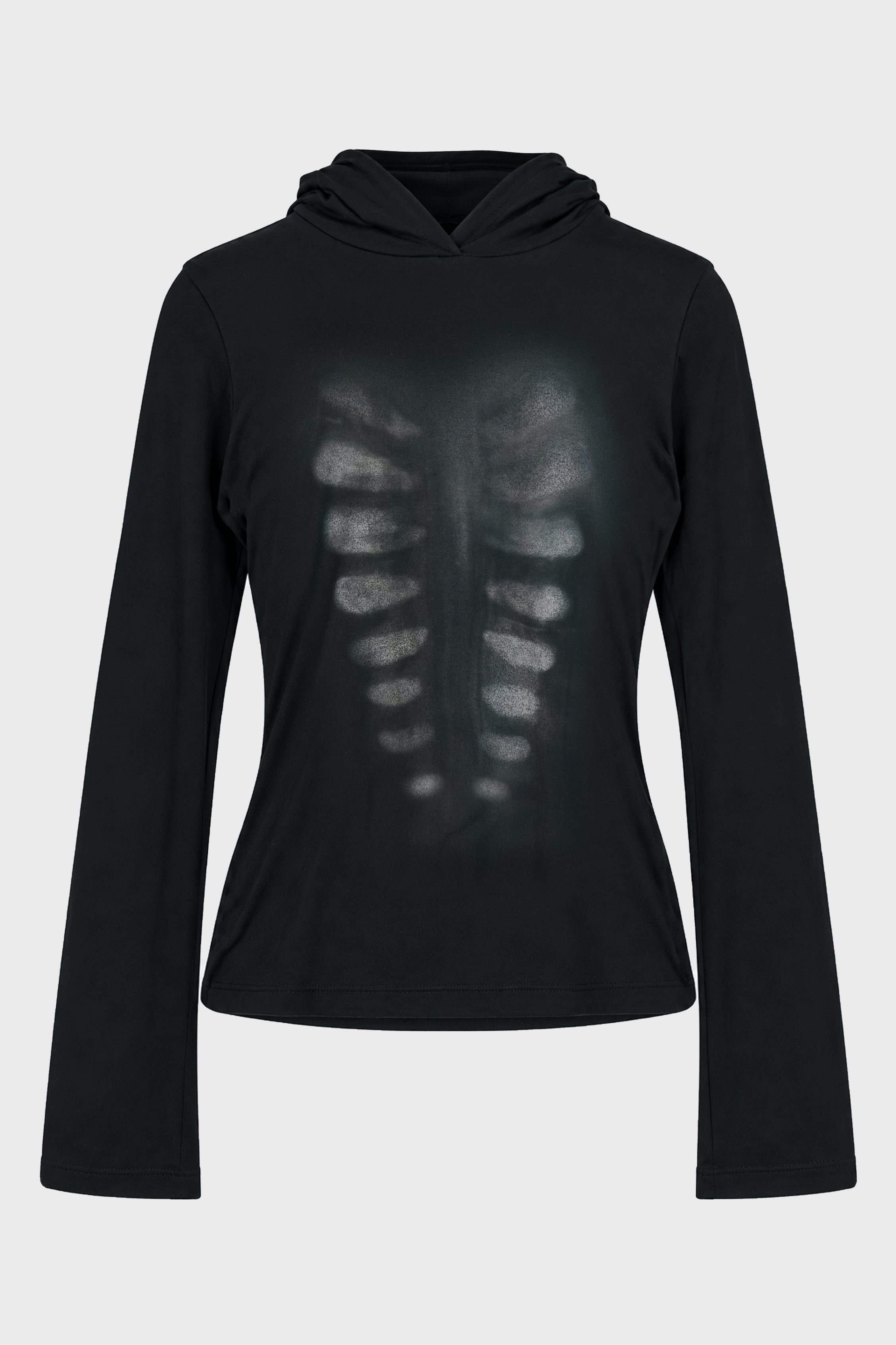 HOODED TOP PRINTED X-RAY