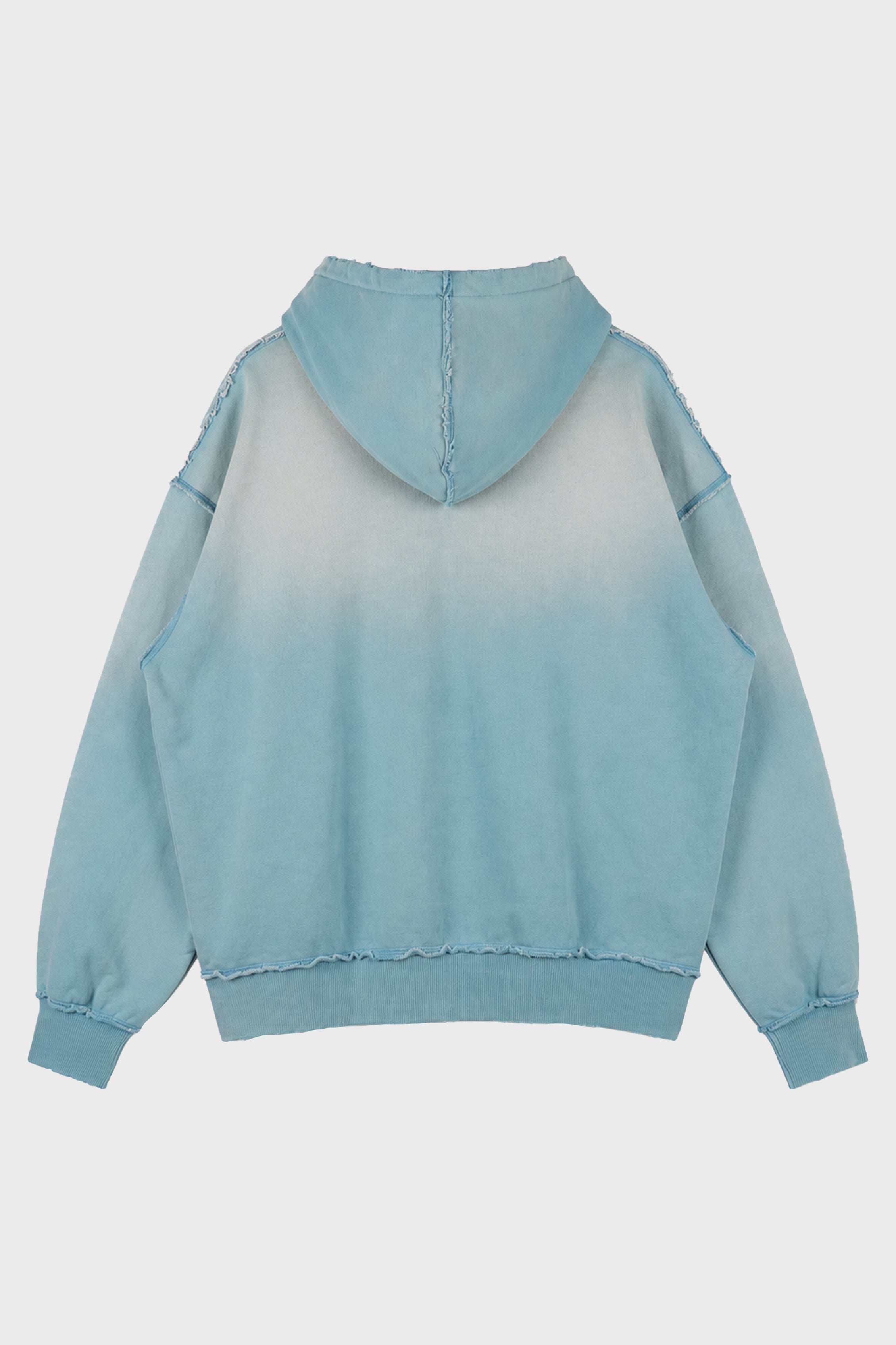 SHADOW POCKET HOODIE TEAL BLUE