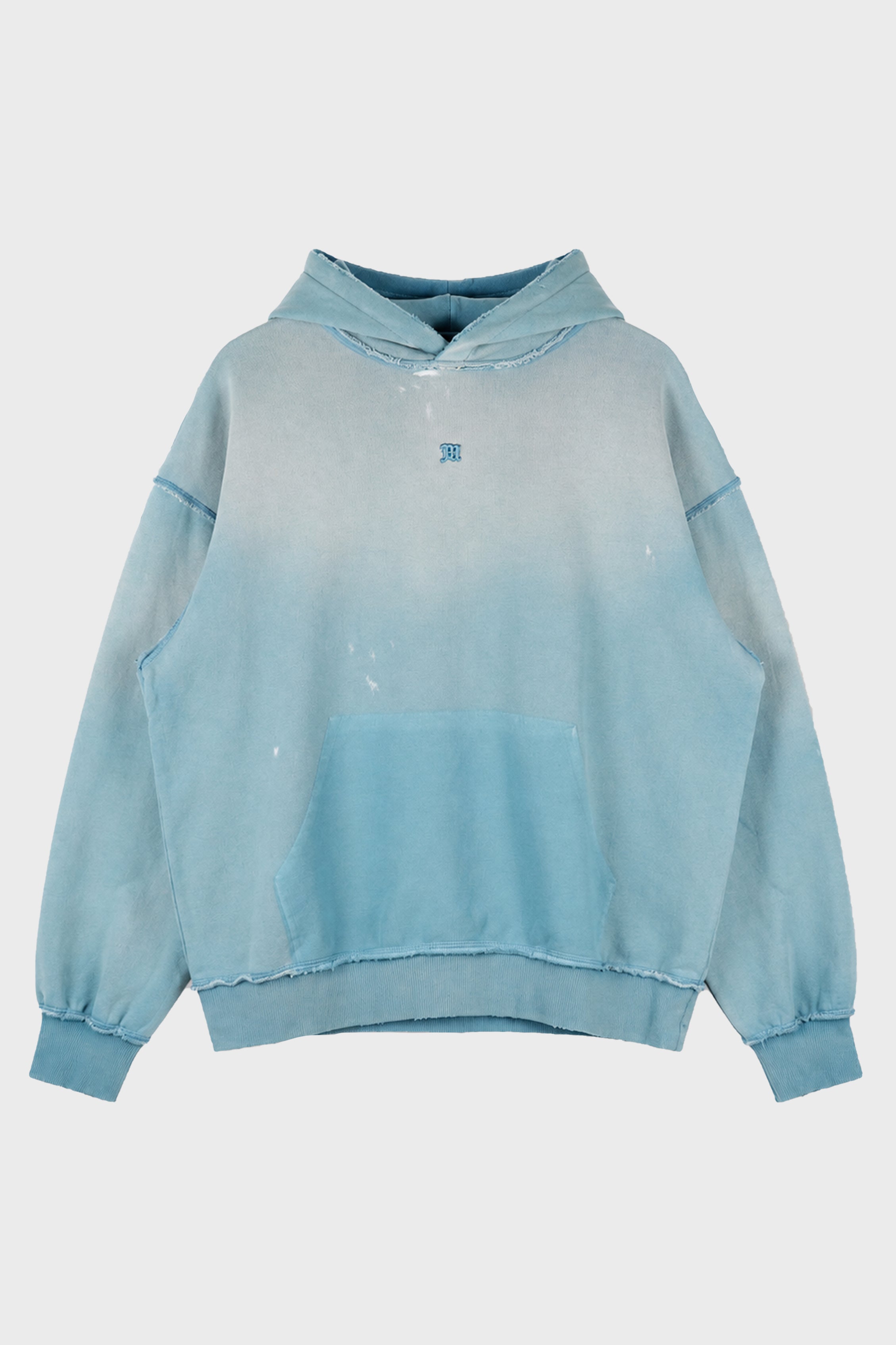 SHADOW POCKET HOODIE TEAL BLUE