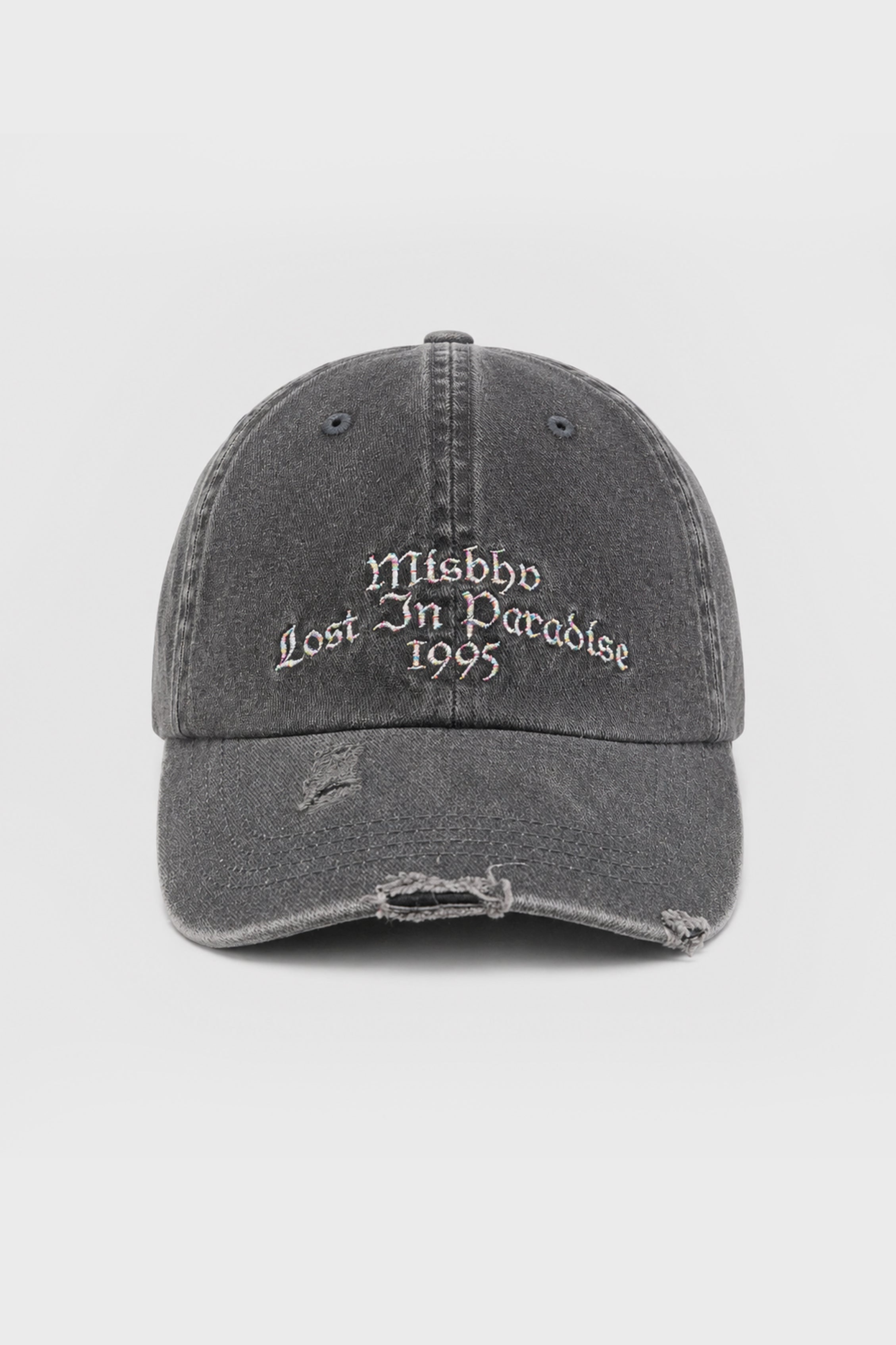 LOST IN PARADISE CAP WASHED BLACK
