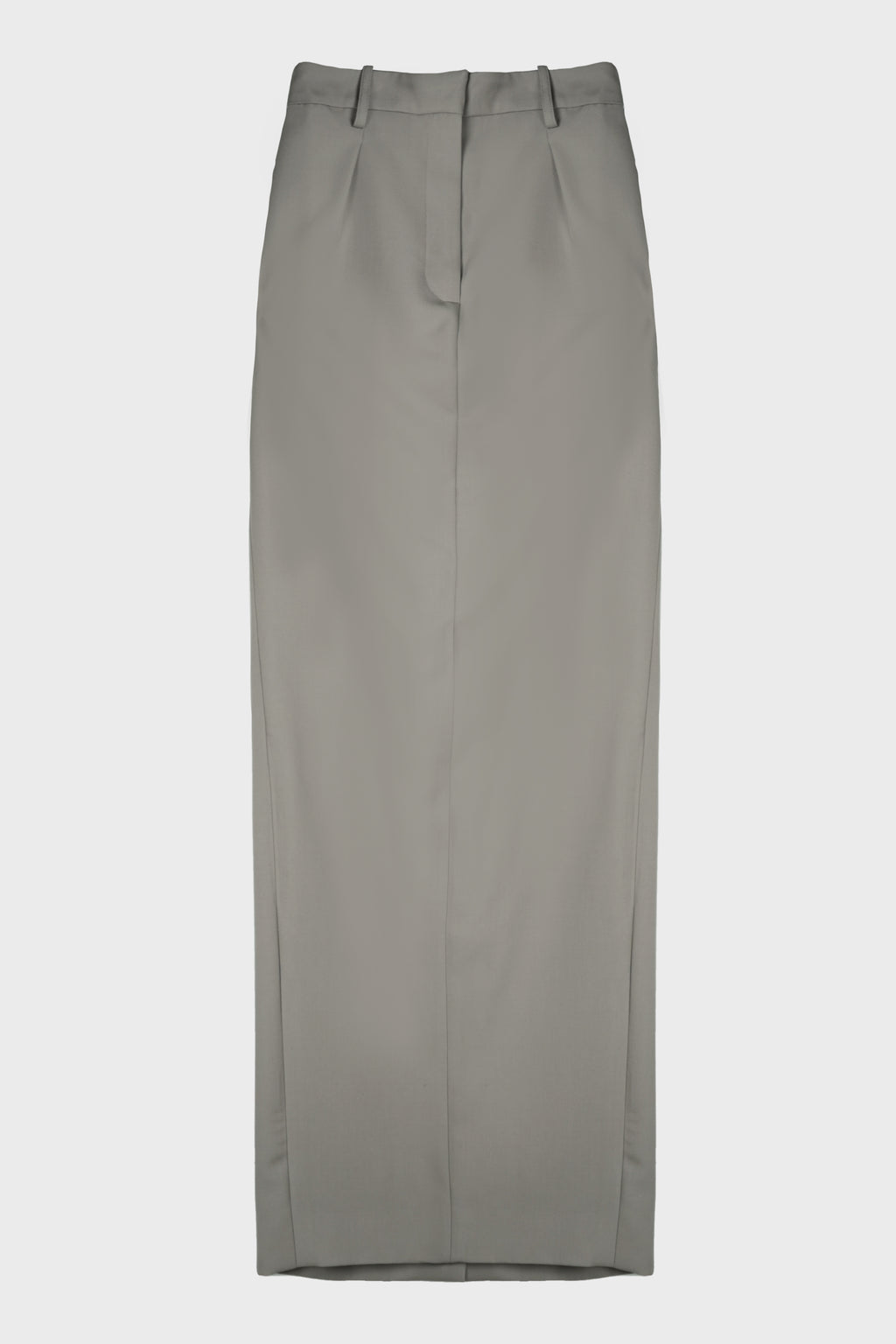 LONG TAILORED SKIRT GREY