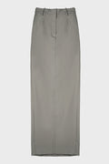 LONG TAILORED SKIRT GREY