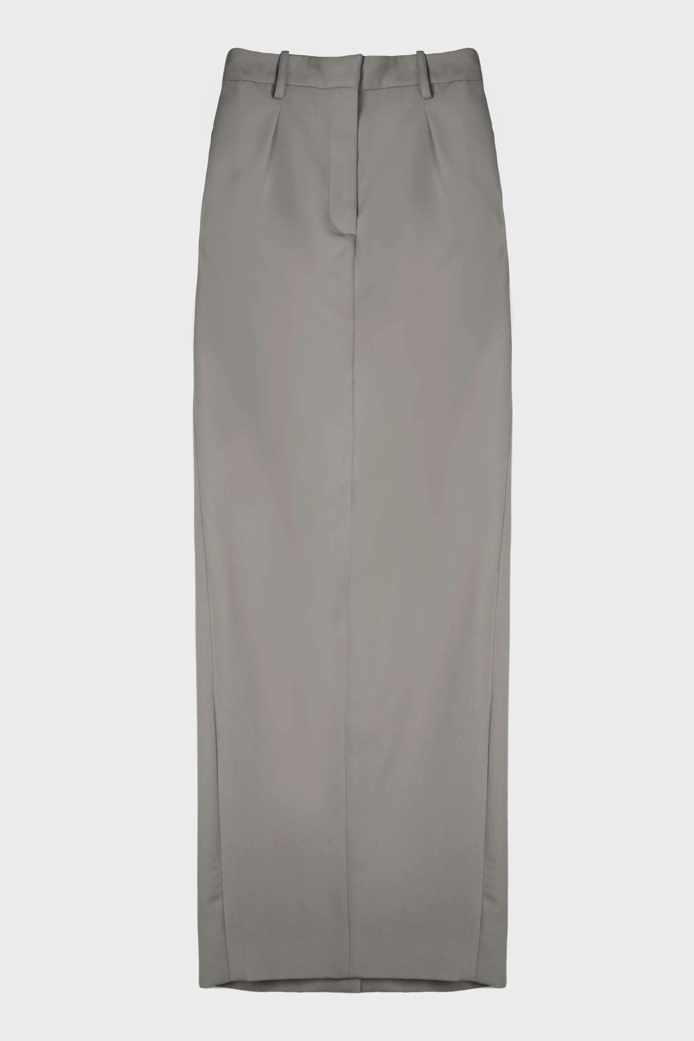 LONG TAILORED SKIRT GREY