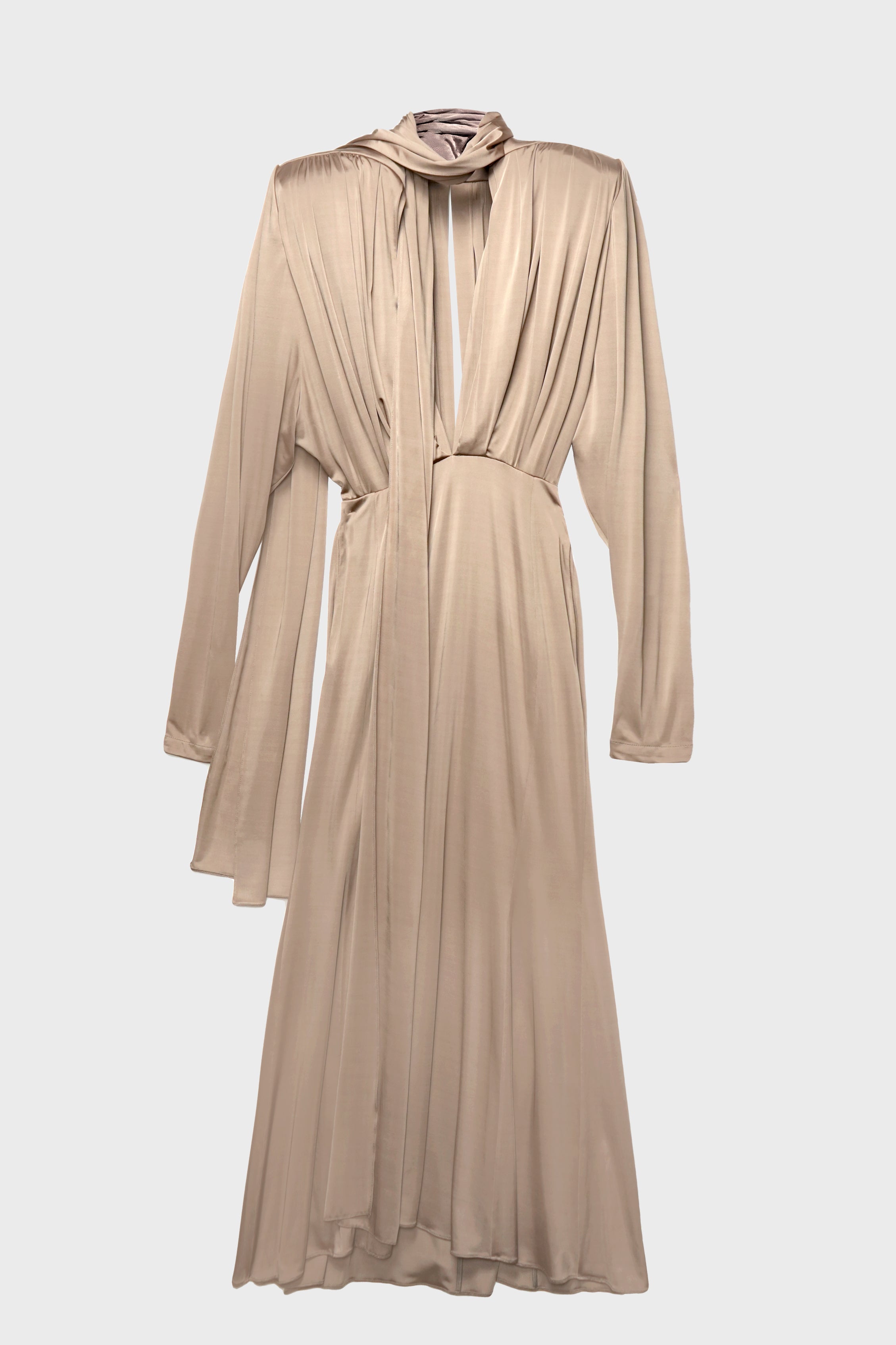 POWER DRESS TAUPE