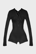KNIT BODYSUIT BLACK