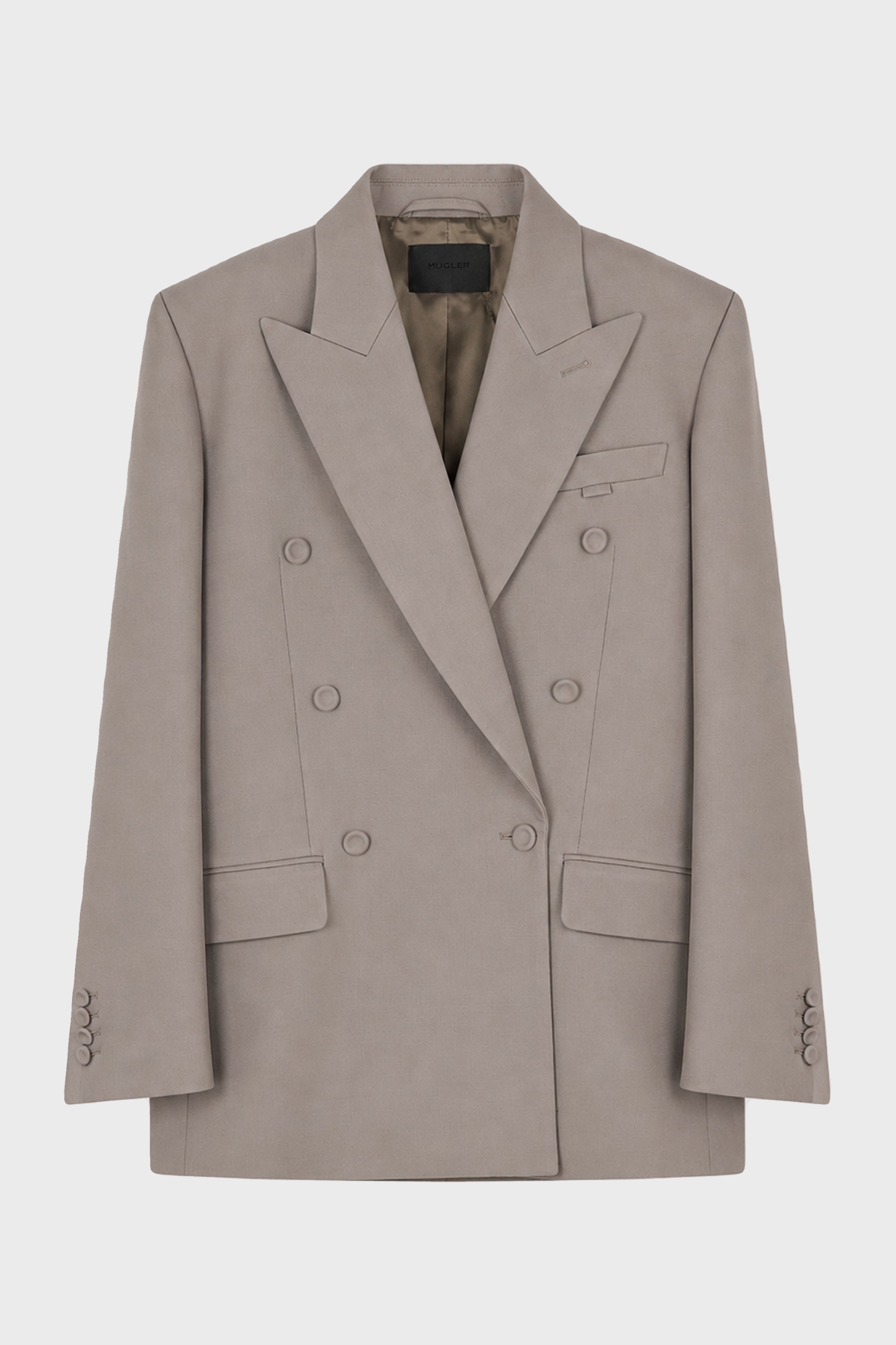 DOUBLE BREASTED JACKET GRAY