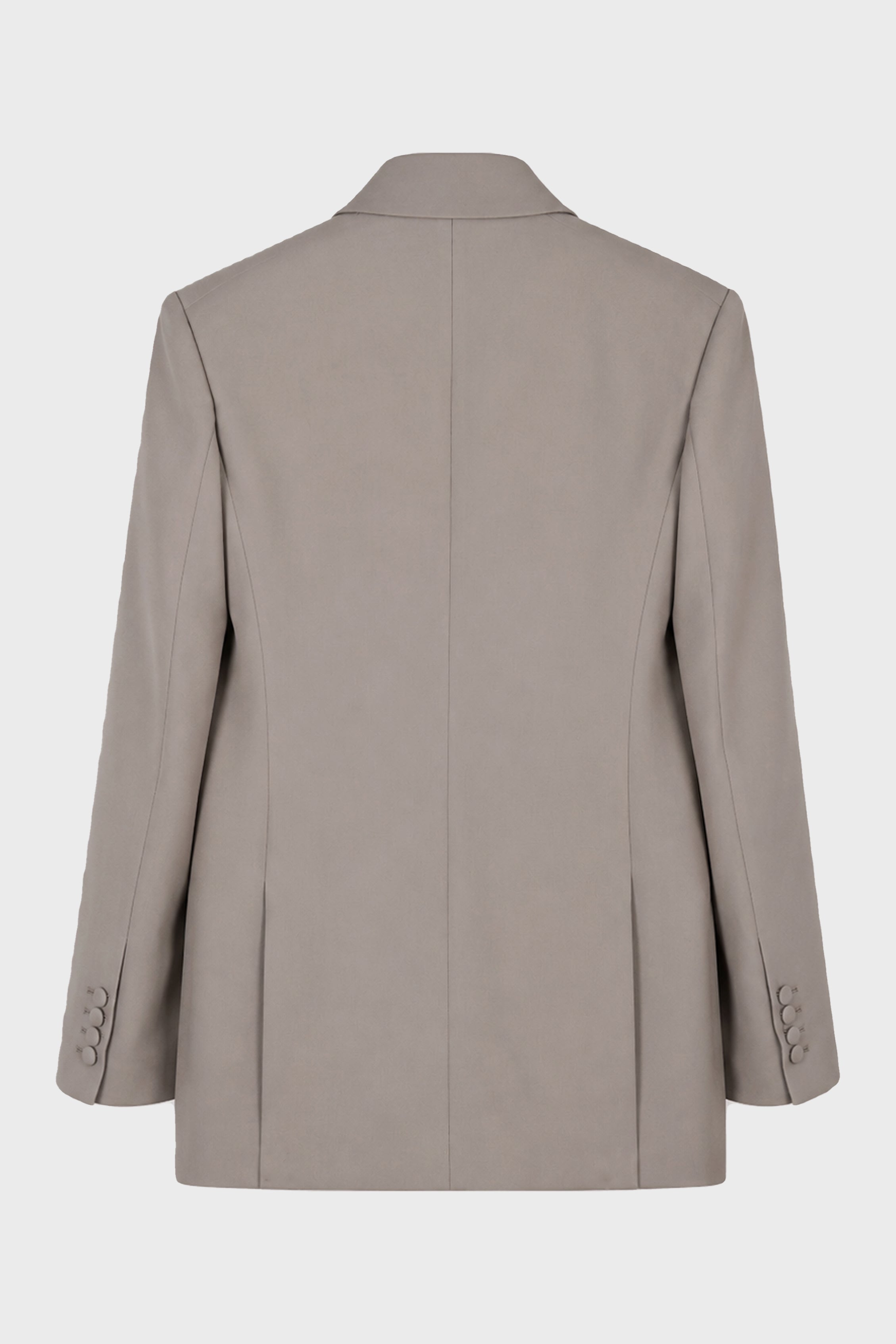 DOUBLE BREASTED JACKET GRAY