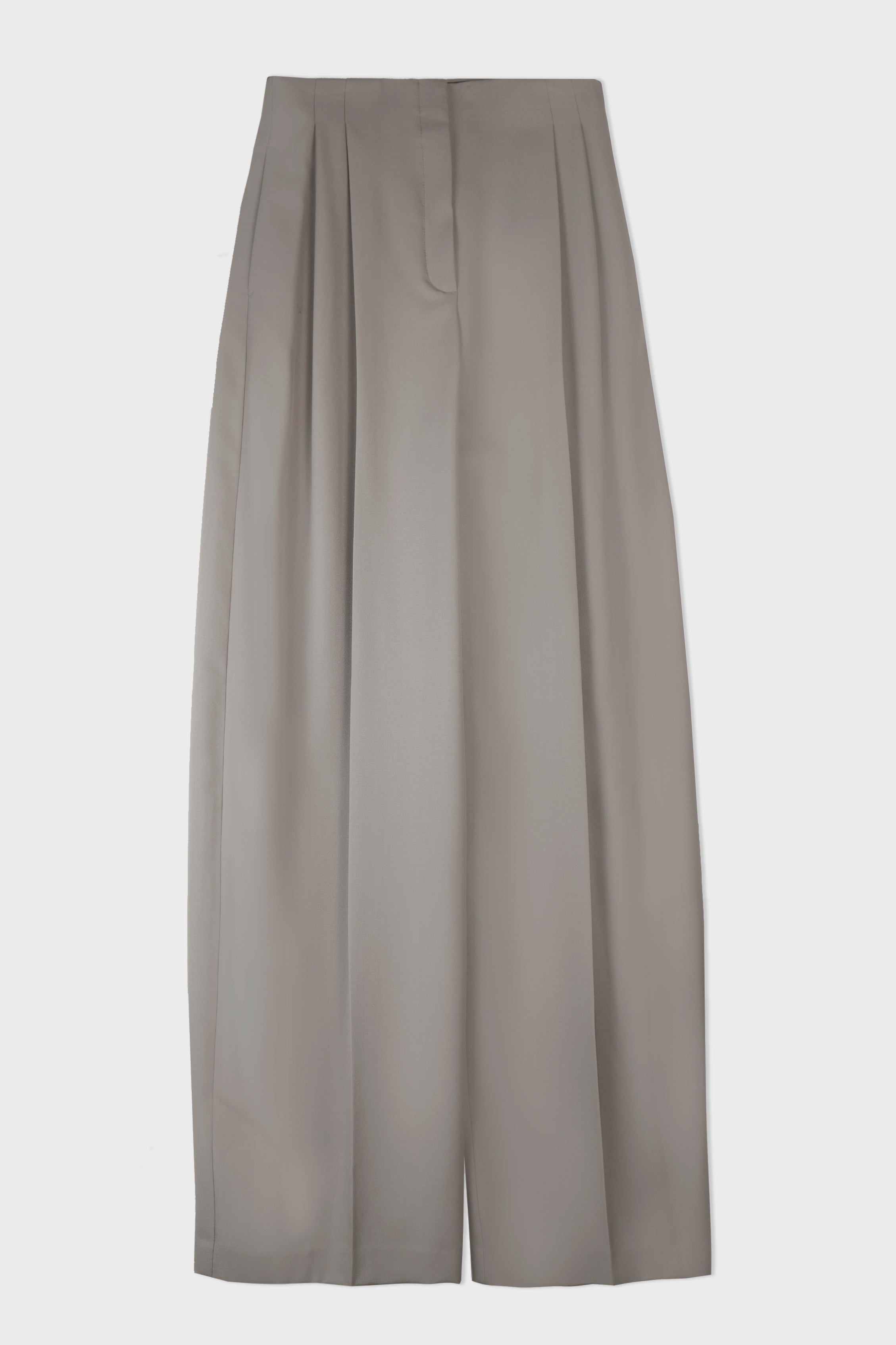 HIGH WAIST MASCULINE STRAIGHT PANTS GREY