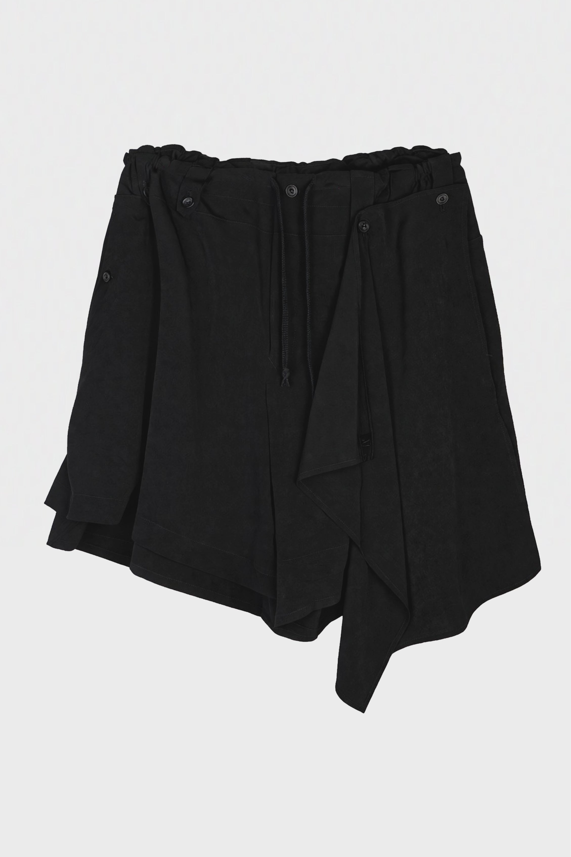 DRAPE PANEL ATTACHED SHORT PANTS