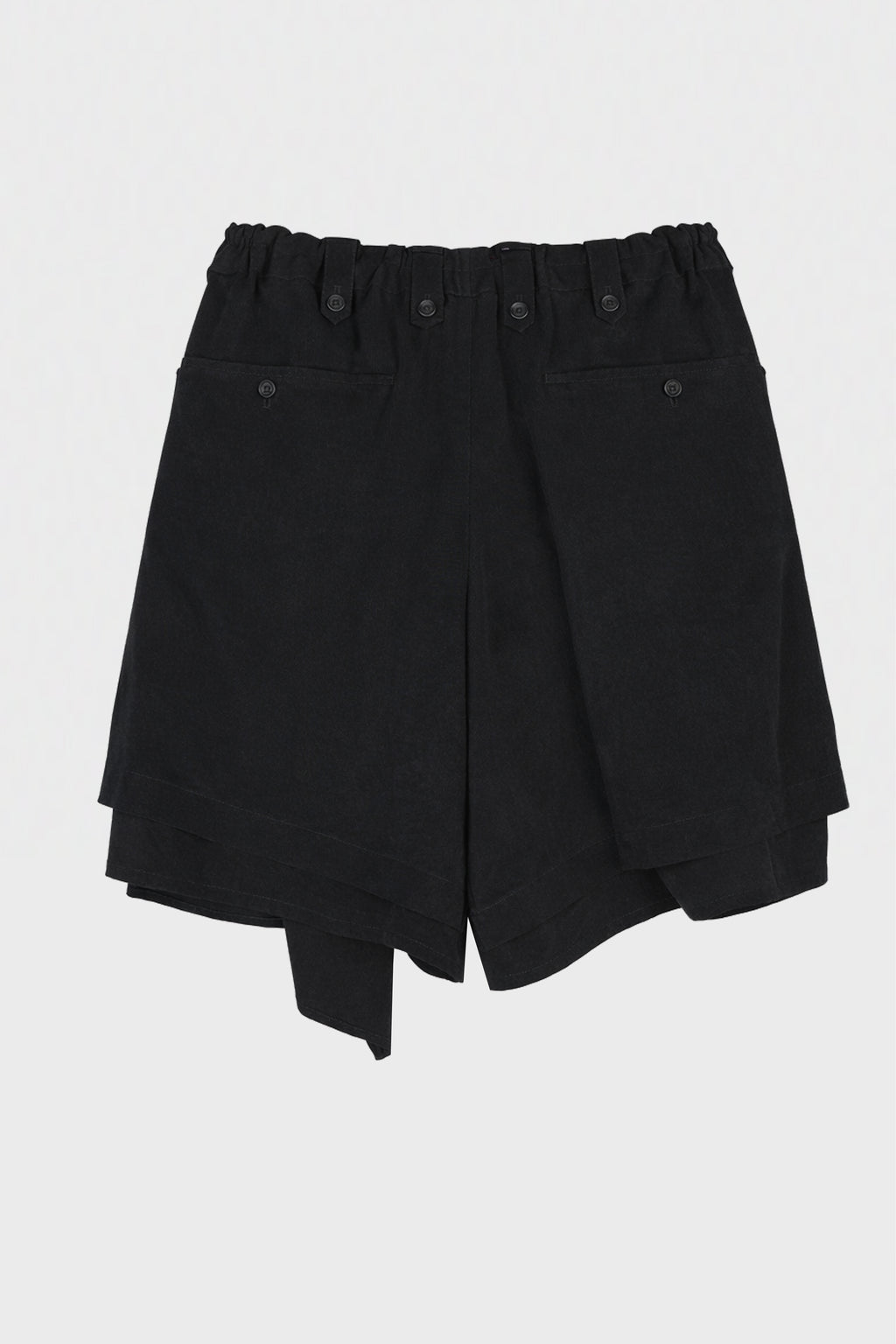 DRAPE PANEL ATTACHED SHORT PANTS