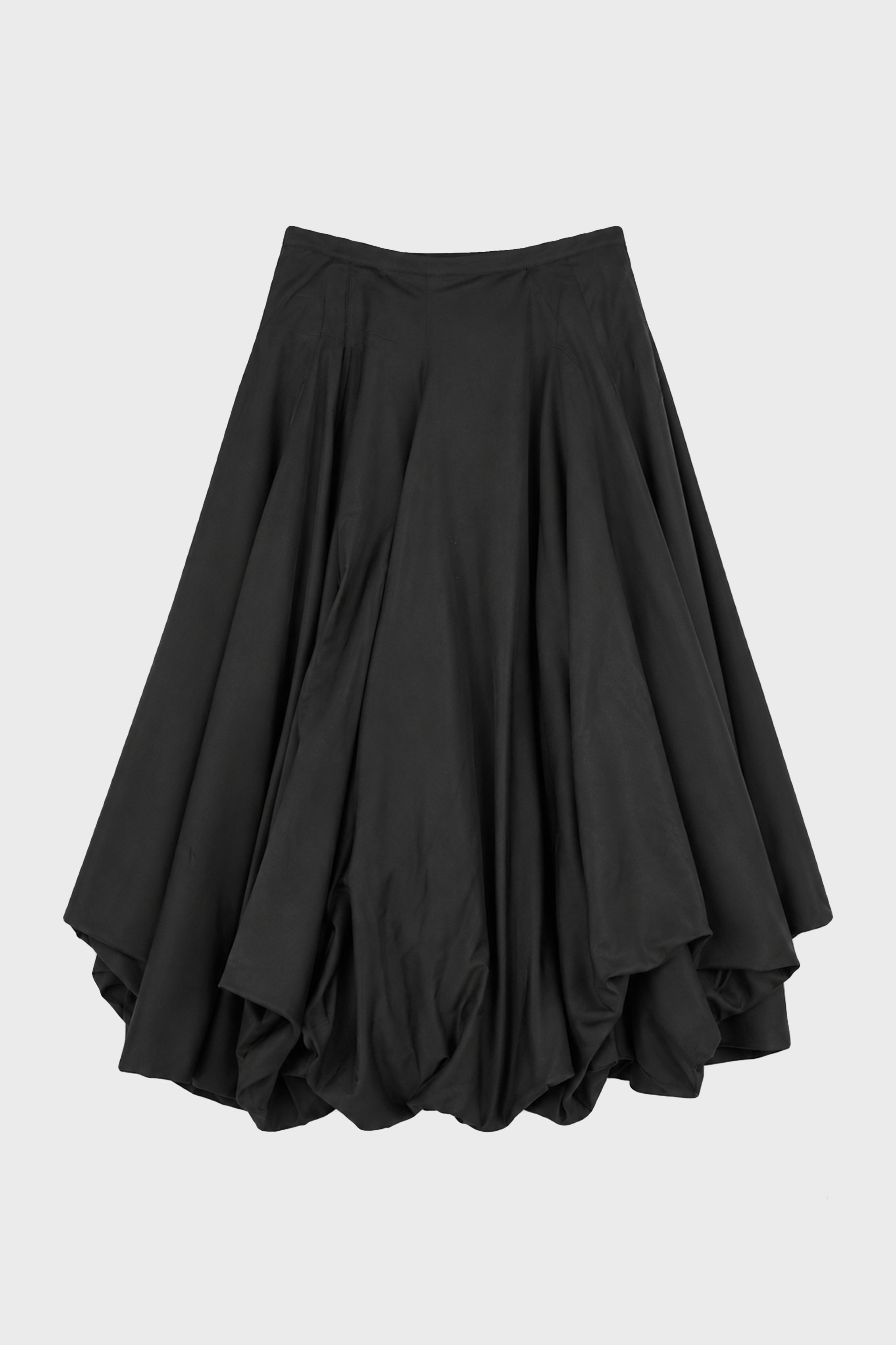 PANEL BALLOON SKIRT BLACK