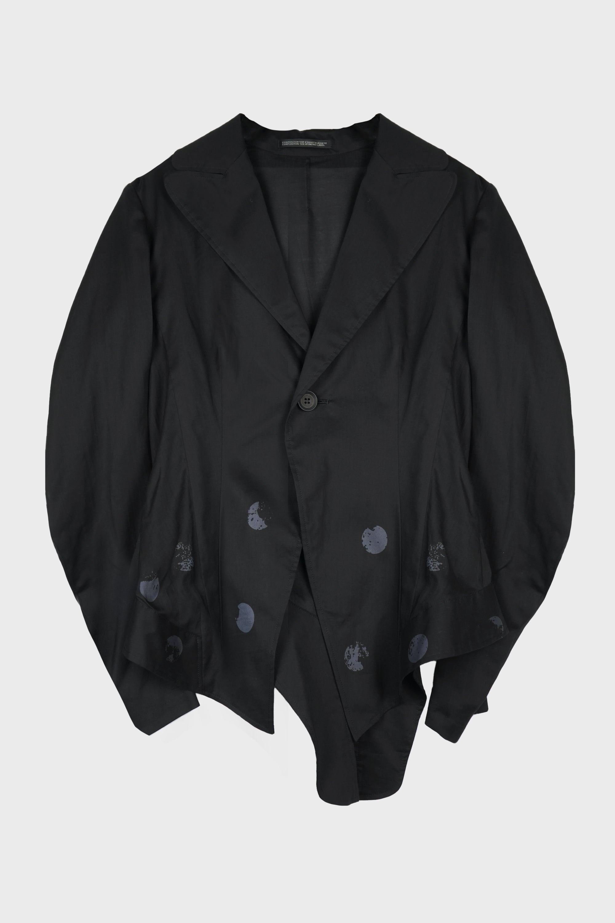 SWALLOW TAIL JACKET BLK X GREY