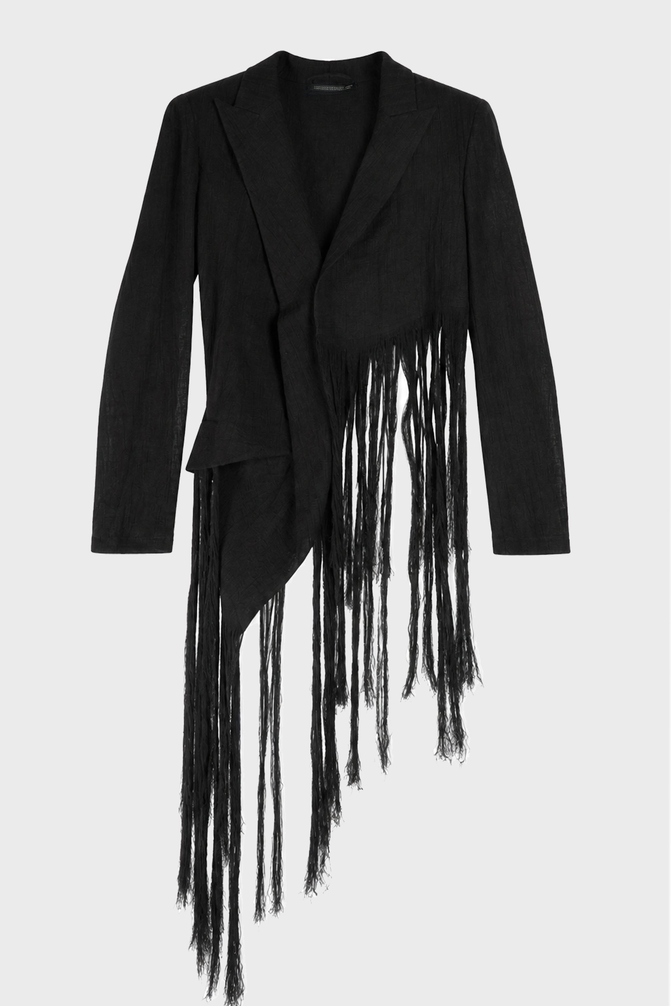 HEM LINE FRINGE POINT ASM JACKET