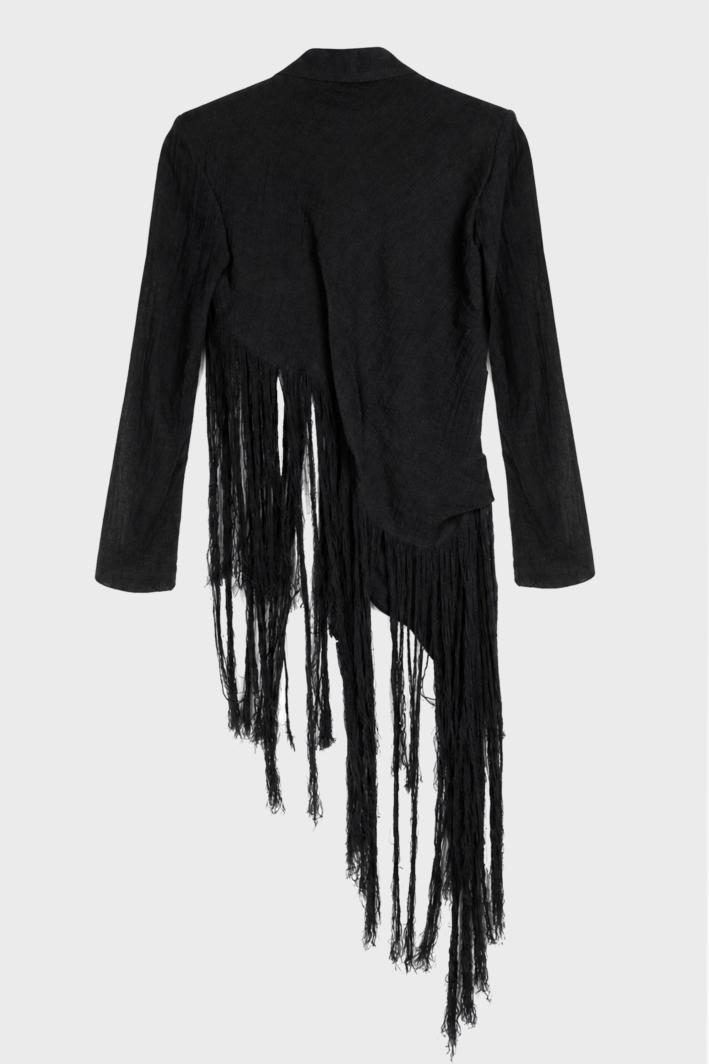HEM LINE FRINGE POINT ASM JACKET
