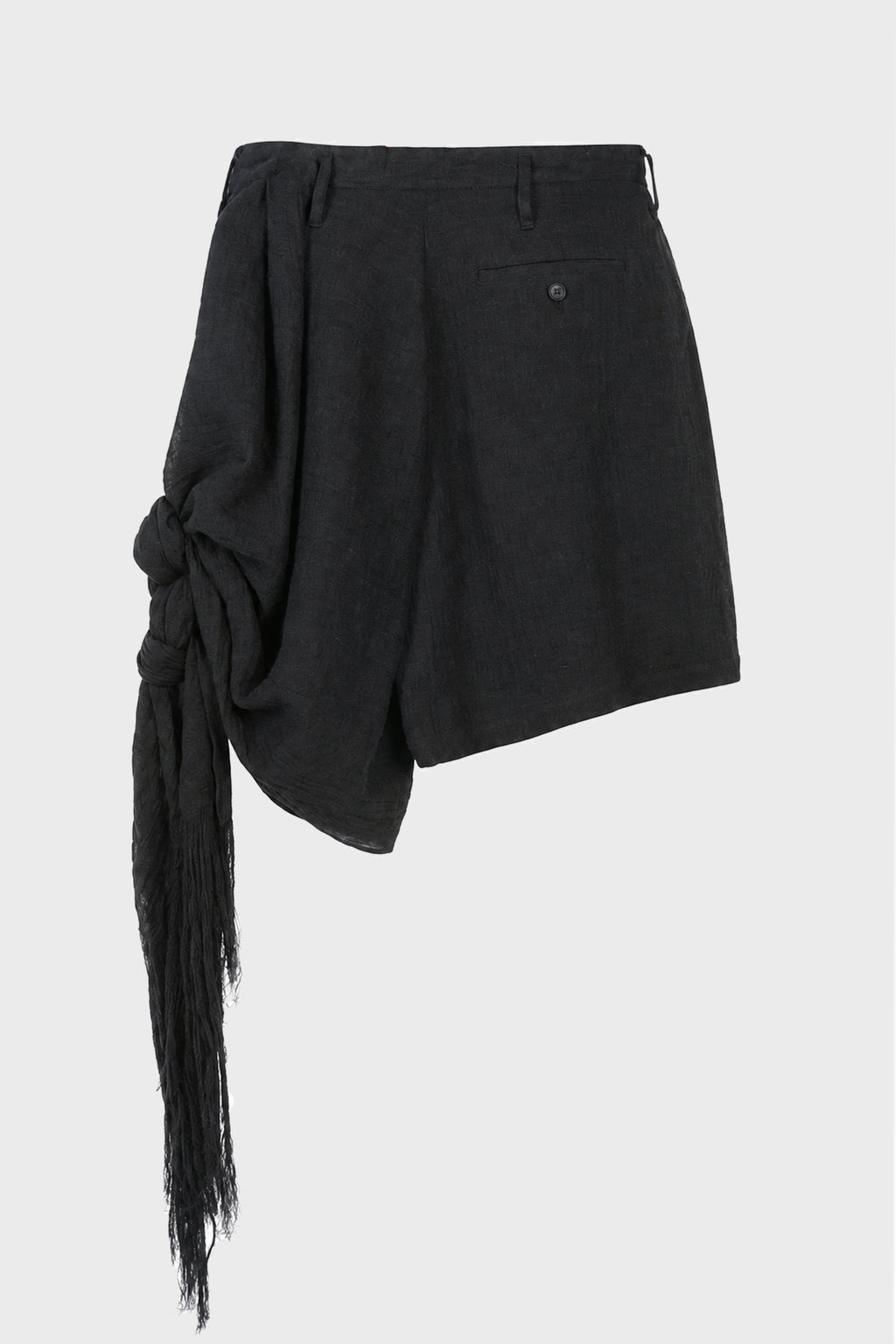 L KNOT DETAIL FRINGE PANTS