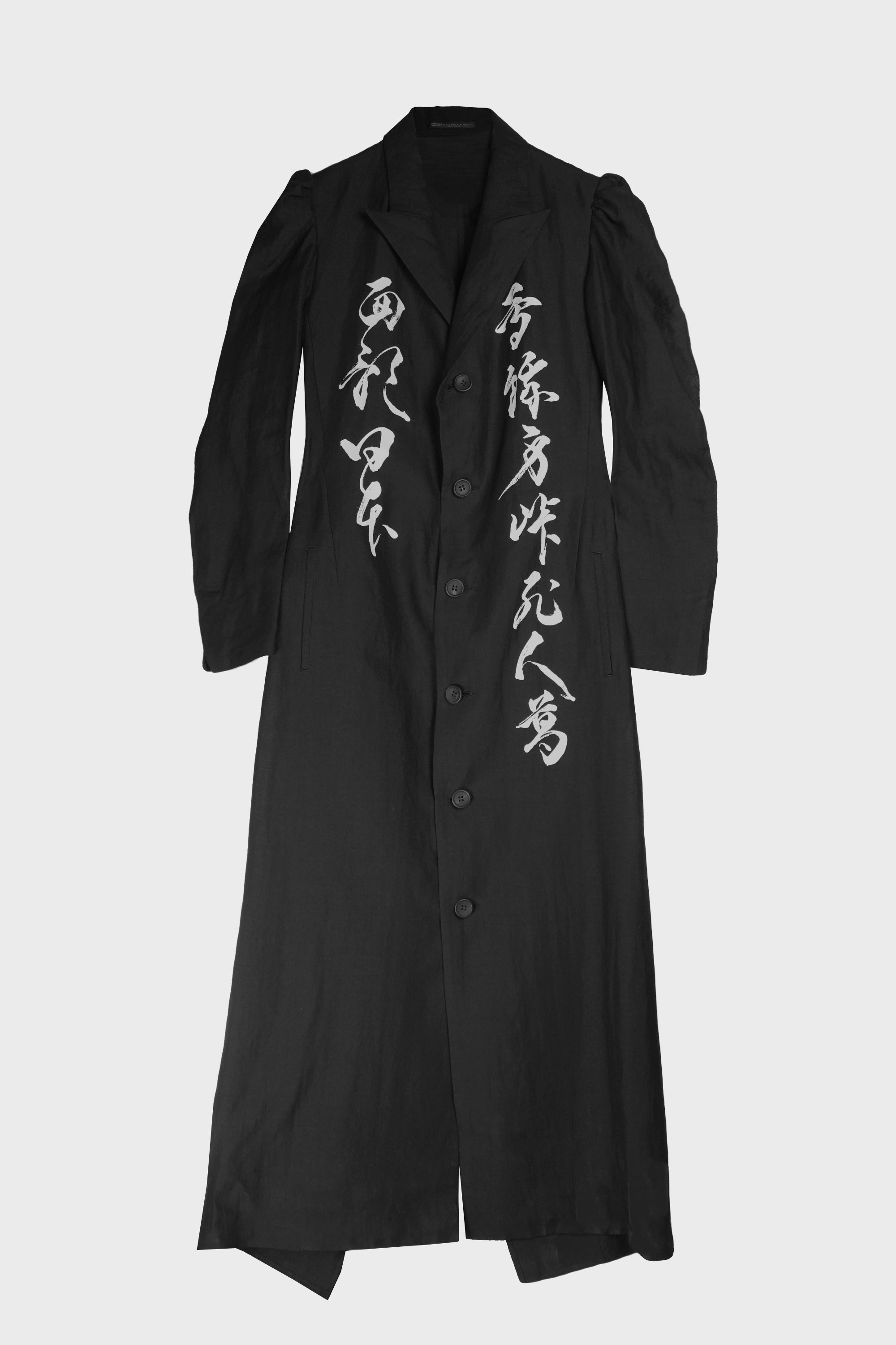 UNBALANCED COAT BLACK