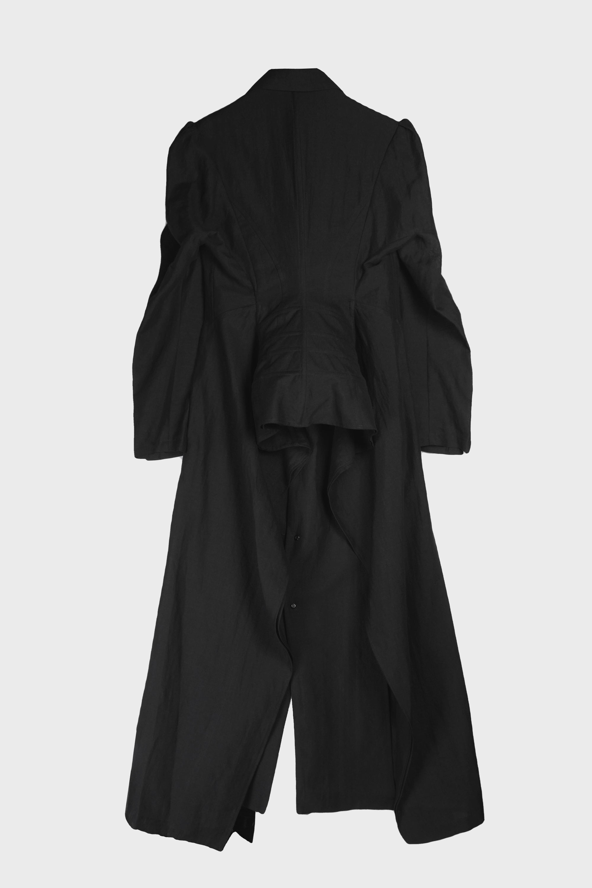 UNBALANCED COAT BLACK