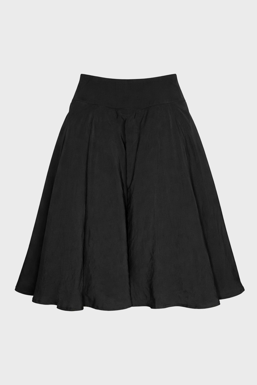 GATHER PETTICOAT SKIRT BLACK