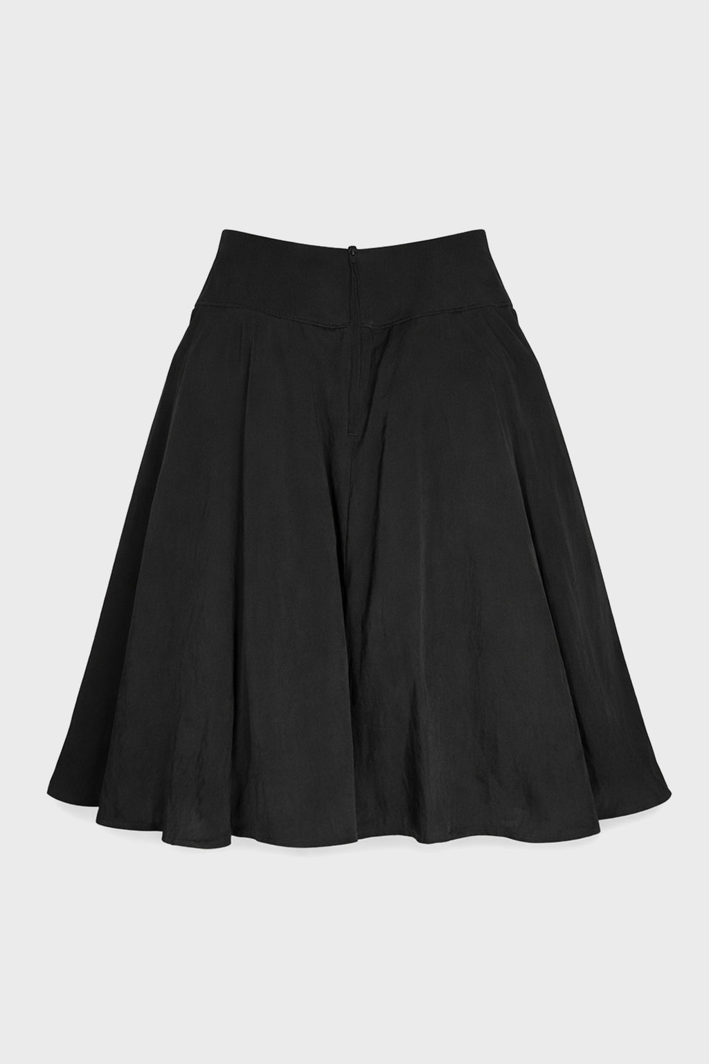 GATHER PETTICOAT SKIRT BLACK