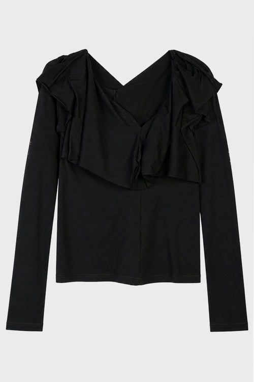 BIG COLLAR LONG SLV T