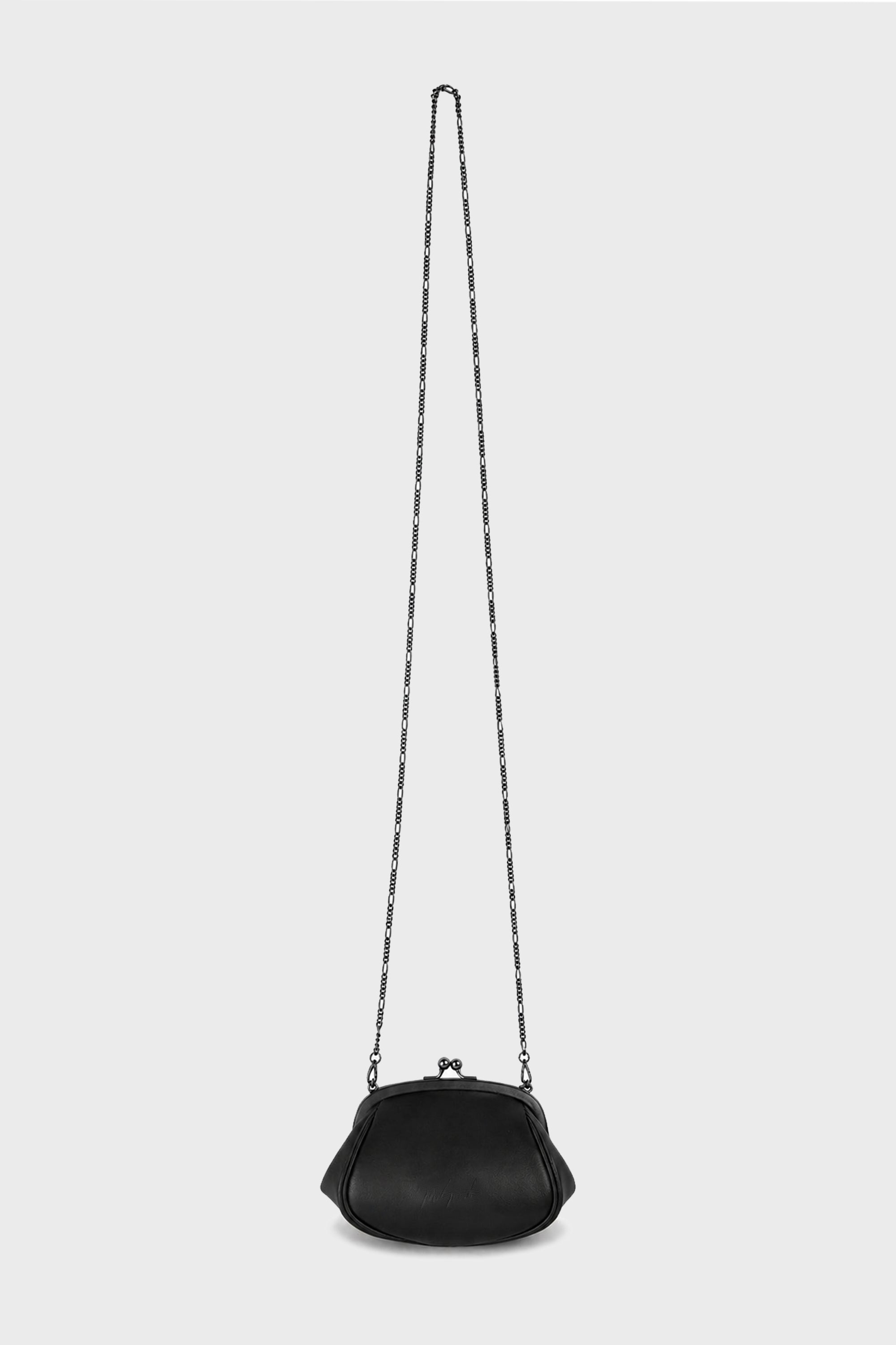 DOUBLE CLASP POUCH BLACK