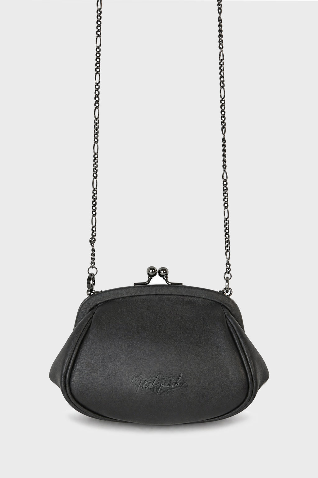DOUBLE CLASP POUCH BLACK