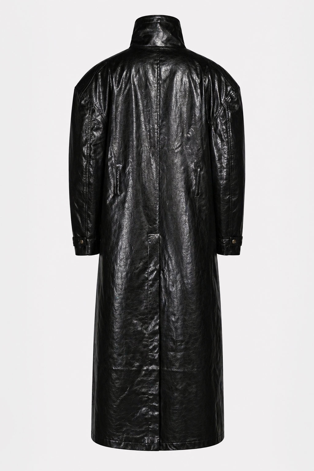 TC LEATHER TRIGUN COAT BLACK