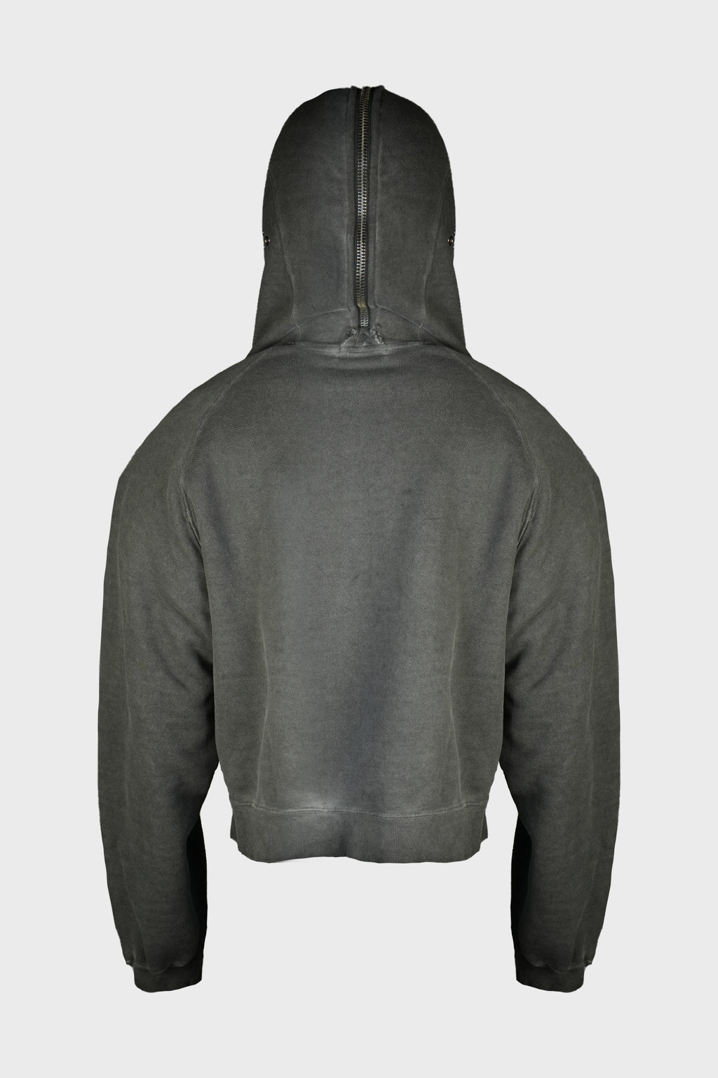 BULK SHOULDER GLADIATOR ZIP-UP HOODIE CHARCOAL