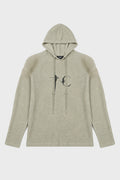 BULK SHOULDER WAFFLE HOODIE KHAKI